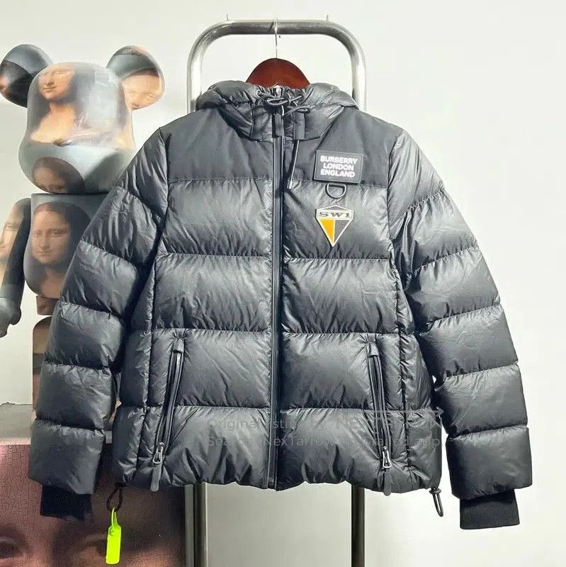 Burberry Burberry Men's Black Down Jacket. Size US S / EU 44-46 / 1 - 1 Thumbnail