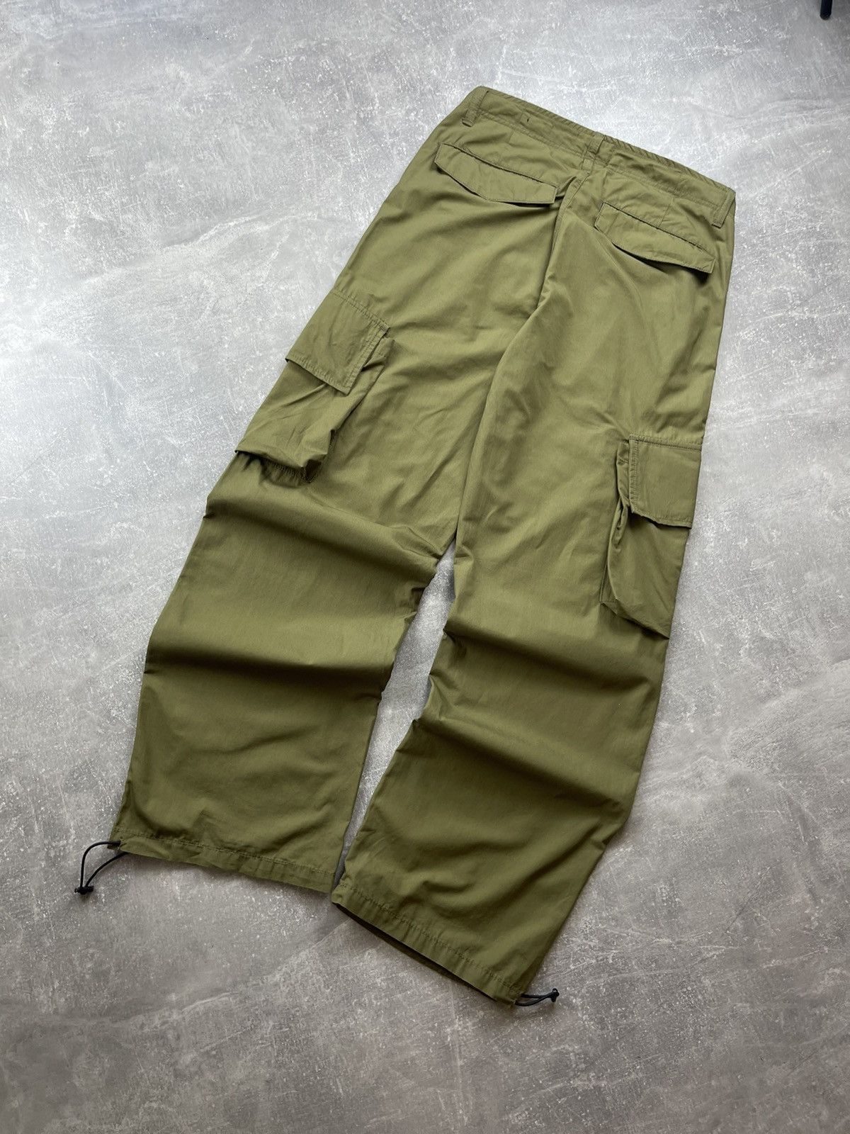 Other EIGHTYFIVE Wide Leg Cargo Olive Green Utility Military Pants Size US 31 - 5 Thumbnail