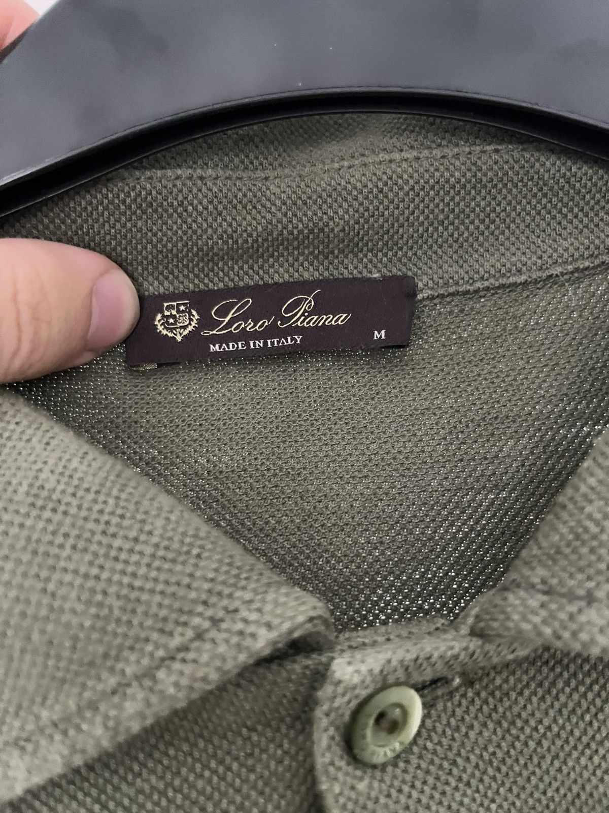 Loro Piana Loro Piana Green cashmere cotton long sleeve polo sizemedium Size US M / EU 48-50 / 2 - 2 Thumbnail