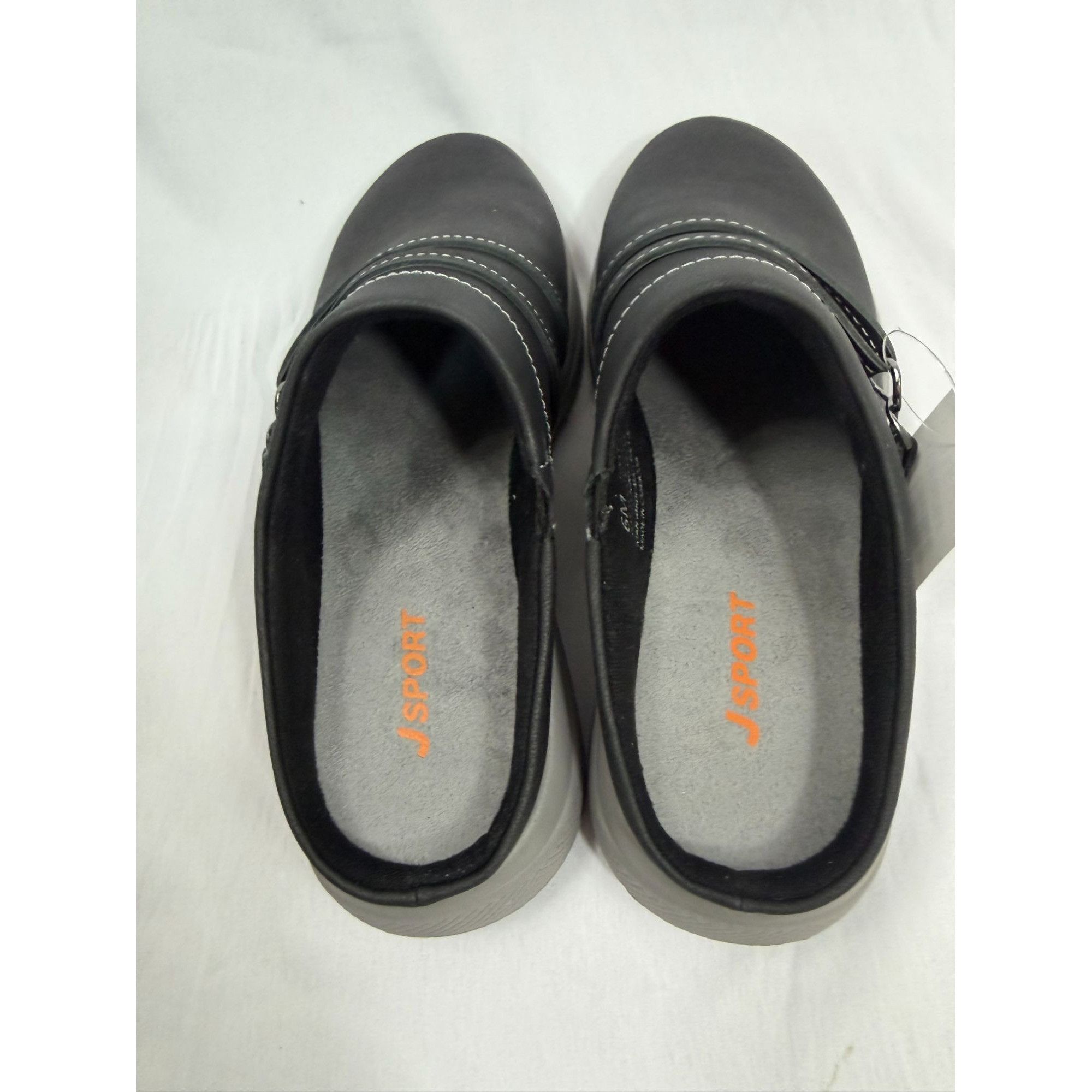 Other JSport Gina black Clogs Women US 6M Memory Foam Comfort Slip Size US 6 / IT 36 - 5 Thumbnail