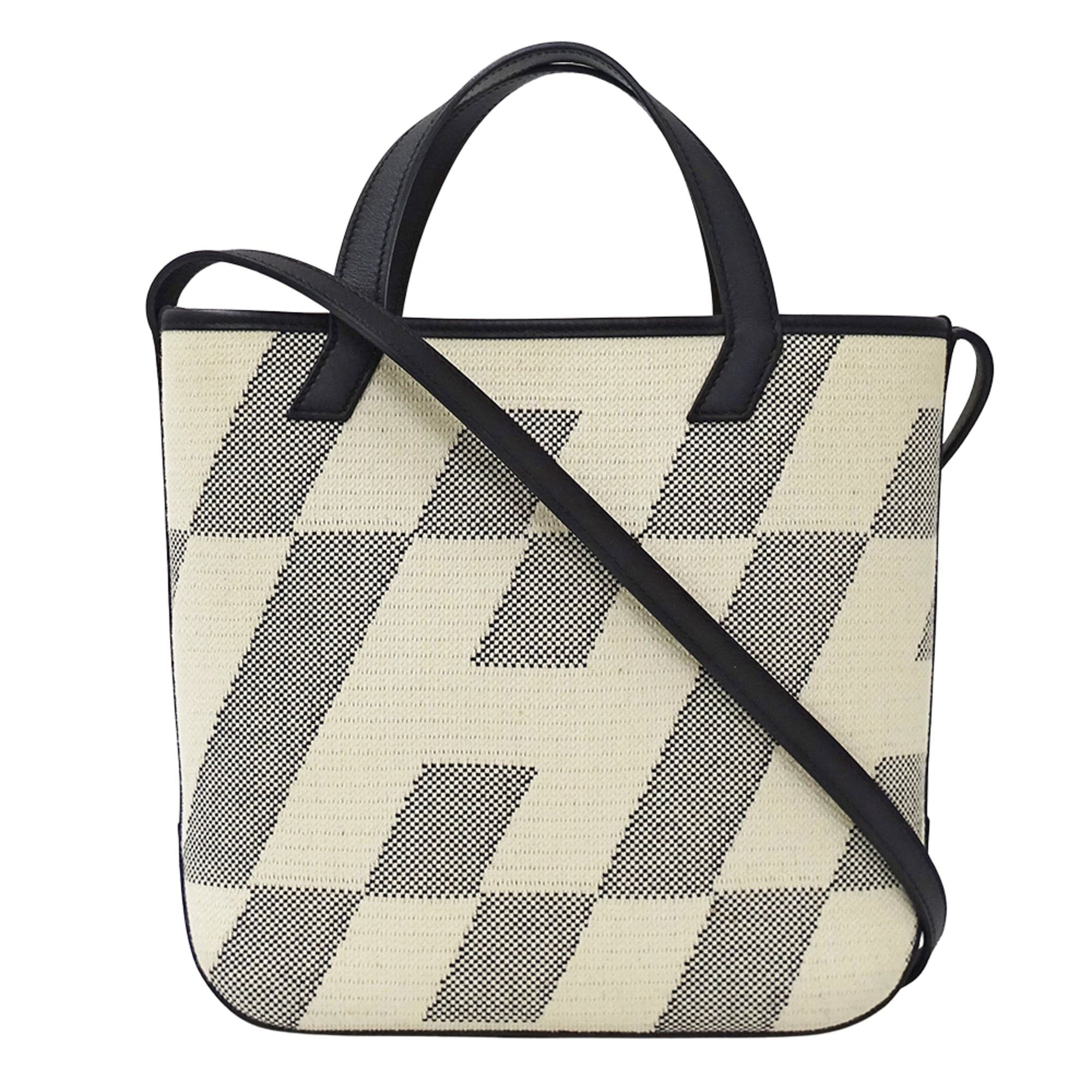 Hermes Hermes handbag for women, brand handbag/shoulder bag, 2-way, H-en-Billet PM, Toile H, black, U stamp. Size ONE SIZE - 1 Thumbnail