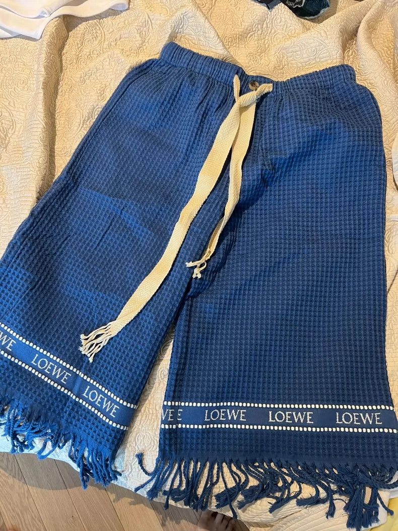 Loewe Loewe size S Waffle fringe shorts in spring and summer of 2 Size 33" - 2 Thumbnail