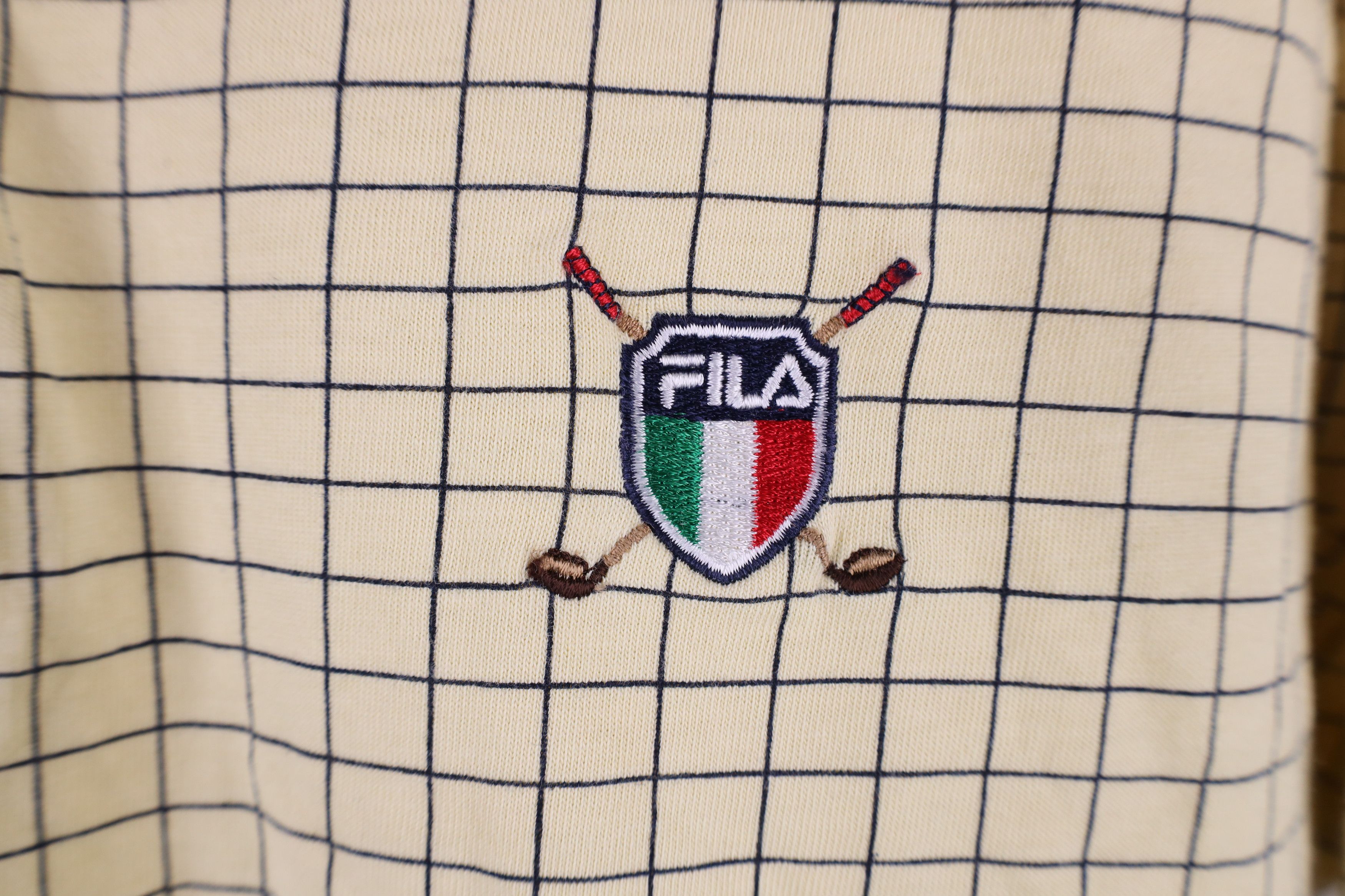 Fila × Vintage Vintage 90s Fila Italy Golf Crest Collared Polo Shirt Yellow Size US XL / EU 56 / 4 - 4 Thumbnail