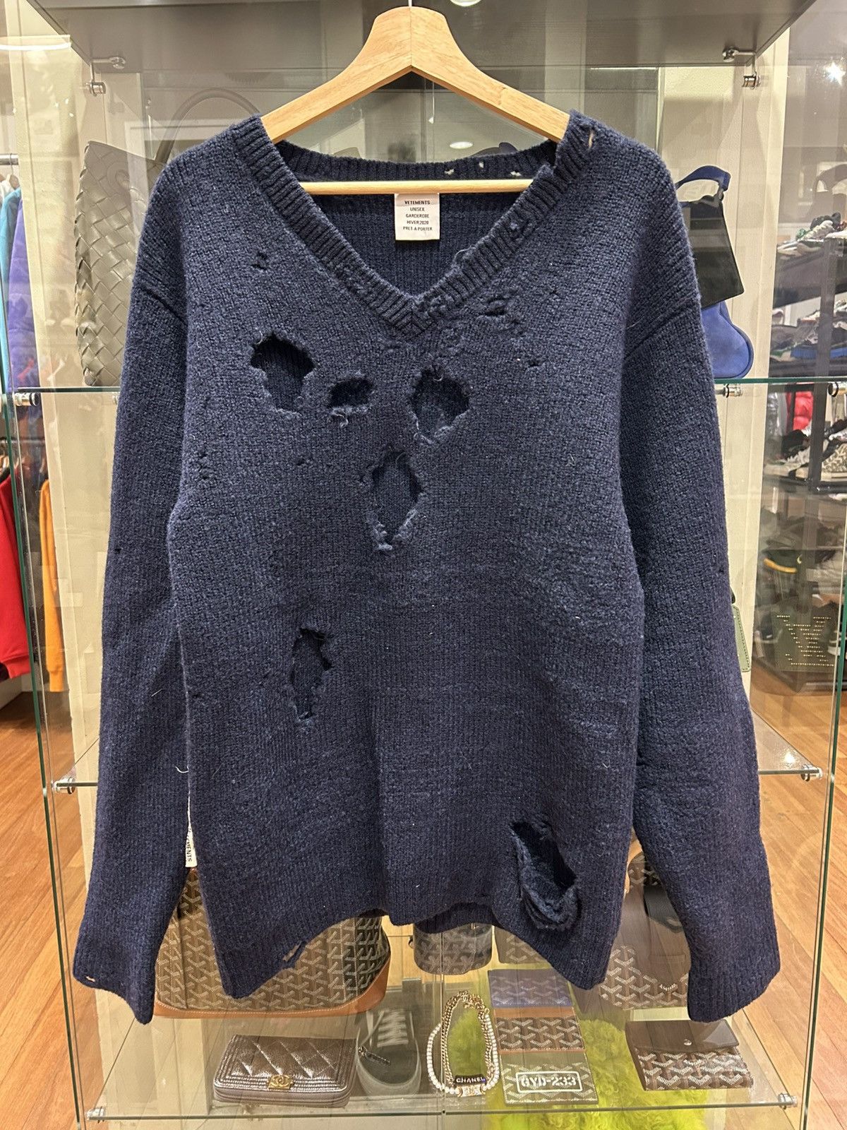 Vetements Knit Hole Sweater