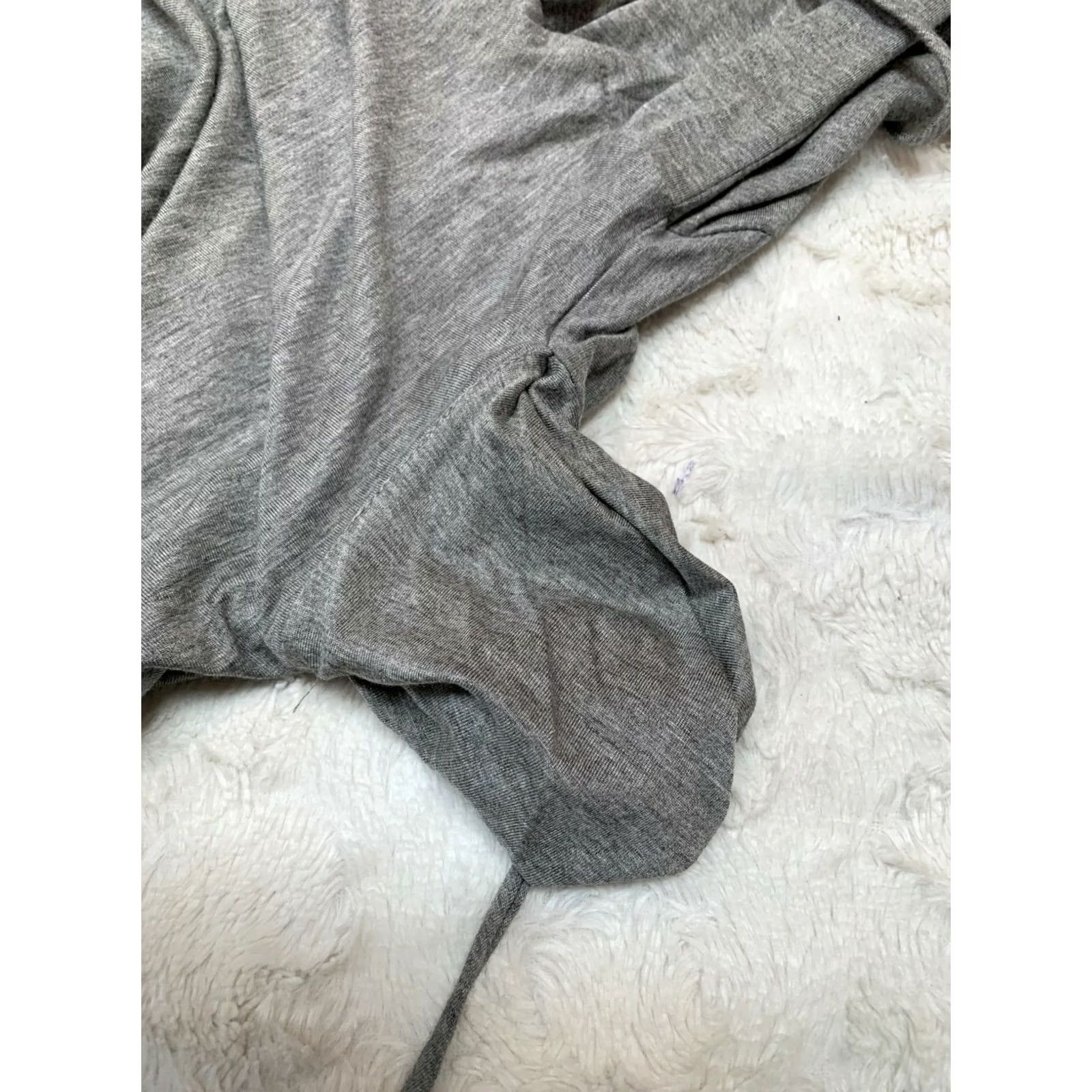 Vintage Hour Glass Lilly Womens Dress Wrap Tie Waist 3/4 Sleeve Gray USA Medium Knit Duster Cardigan/Knit Dress Size M / US 6-8 / IT 42-44 - 5 Thumbnail