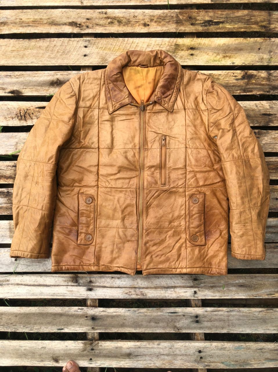Vintage Vintage Leather Jacket Japanese Brand Size US M / EU 48-50 / 2 - 1 Thumbnail
