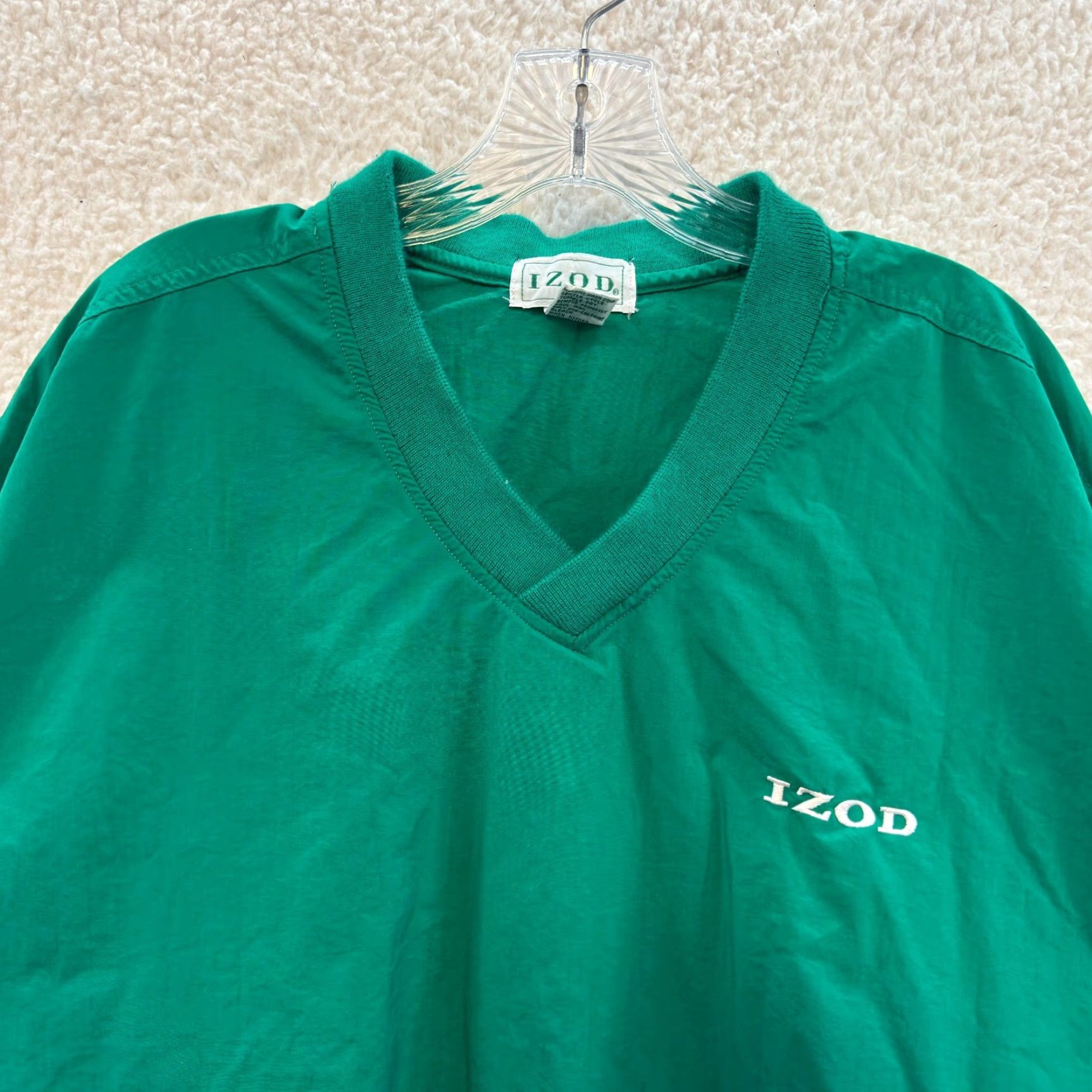 Izod VINTAGE IZOD Sweatshirt Sweater Green Medium Mens 90s Windbreaker Tennis Golf Mens Size US M / EU 48-50 / 2 - 3 Thumbnail