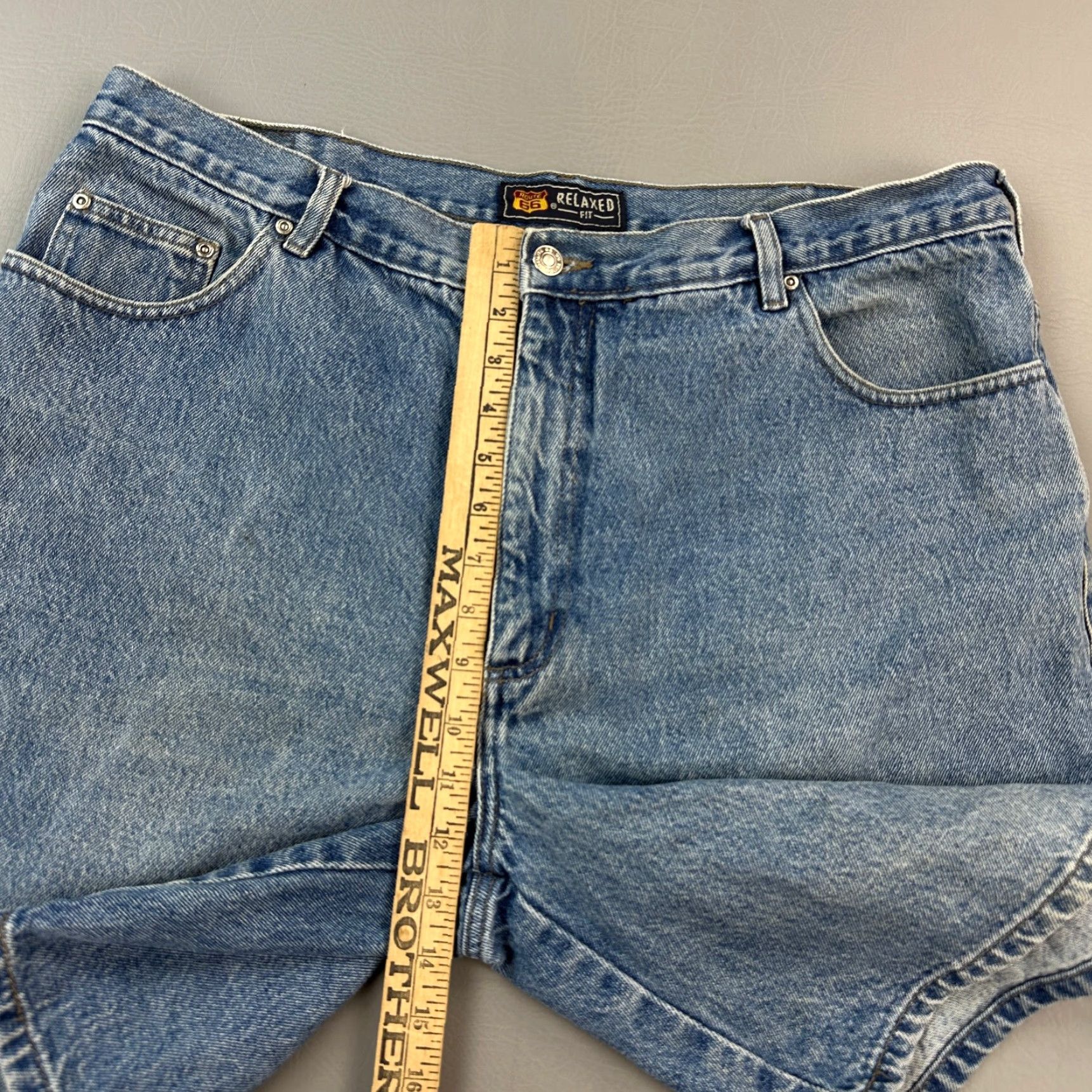 Route 66 Vintage Route 66 Shorts Mens 40 Stone Wash Denim Relaxed Fit Jorts Y2K Bermuda Casual 90s Mens Size US 40 / EU 56 - 3 Thumbnail
