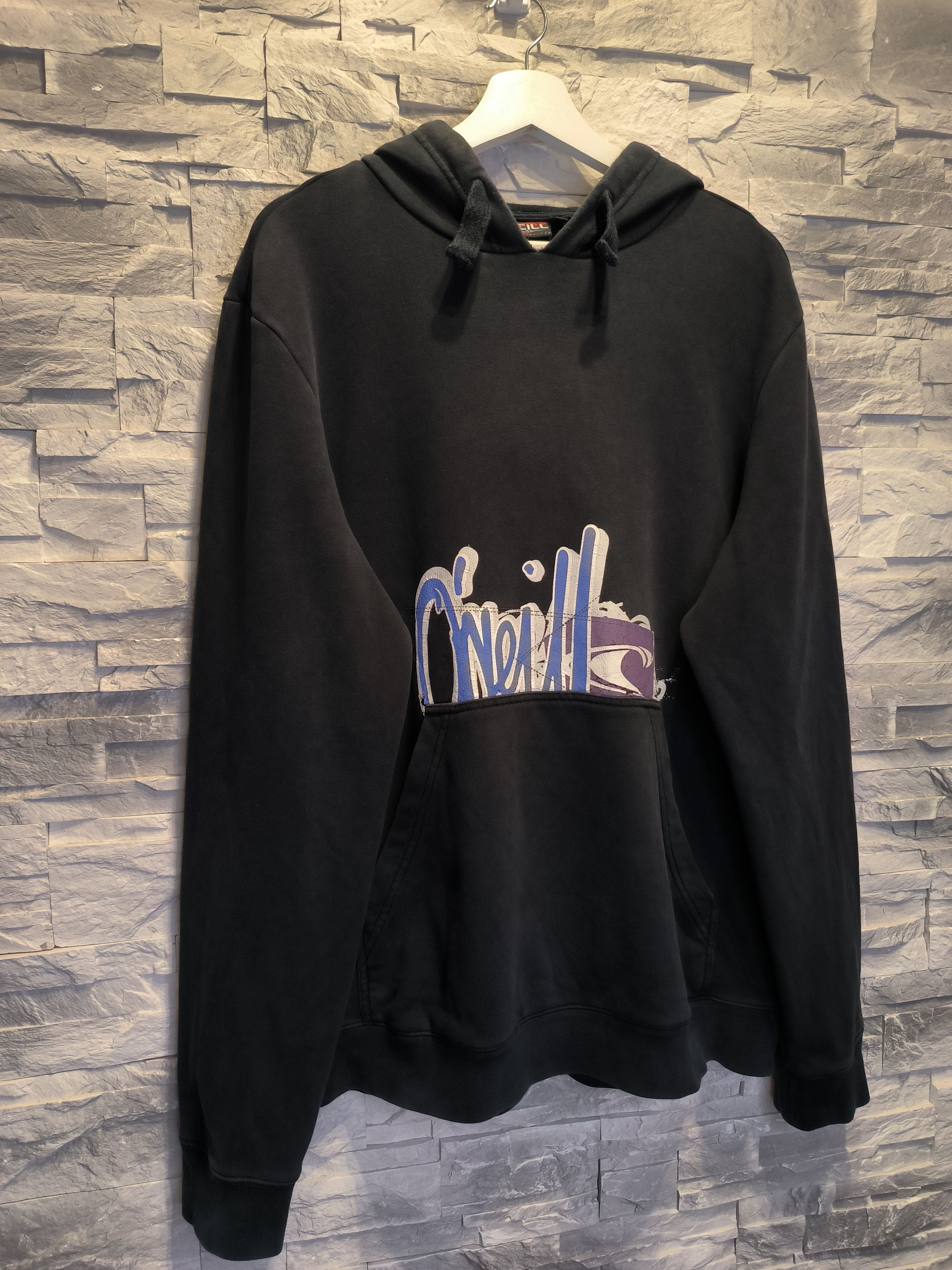 Vintage Vintage O'Neill Hoodie Big Logo Black Size US XL / EU 56 / 4 - 3 Thumbnail