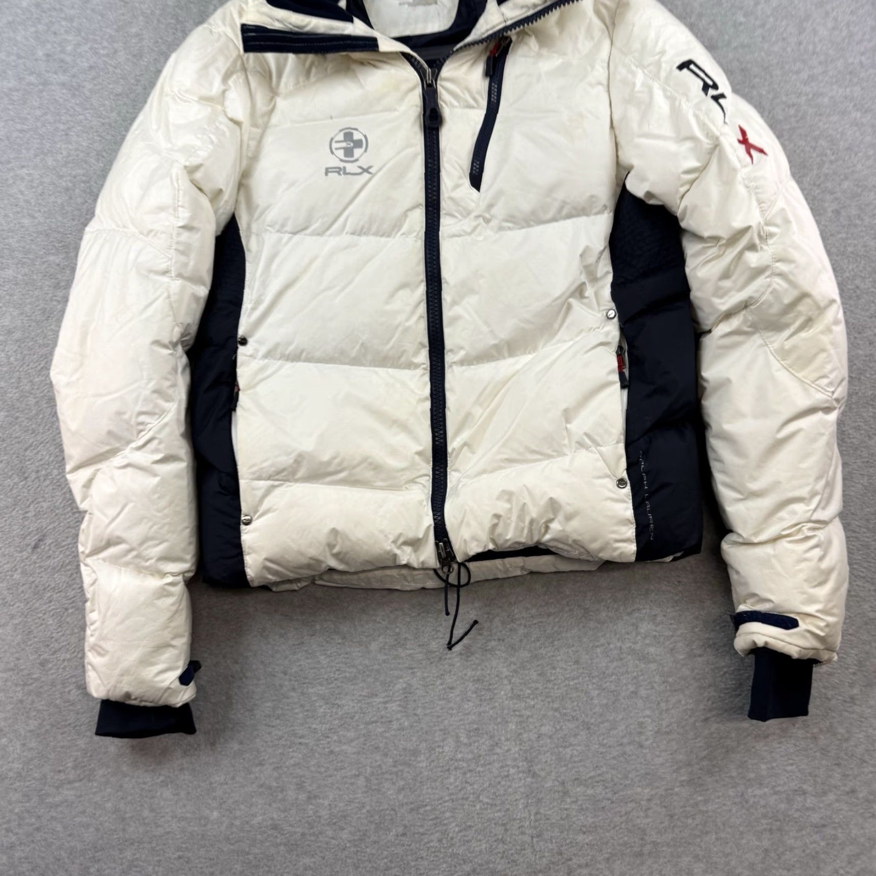 RLX RALPH LAUREN ダウン　ホワイト　Mサイズ Ralph Lauren VINTAGE Ralph Lauren RLX Expedition Ski Hooded Puffer