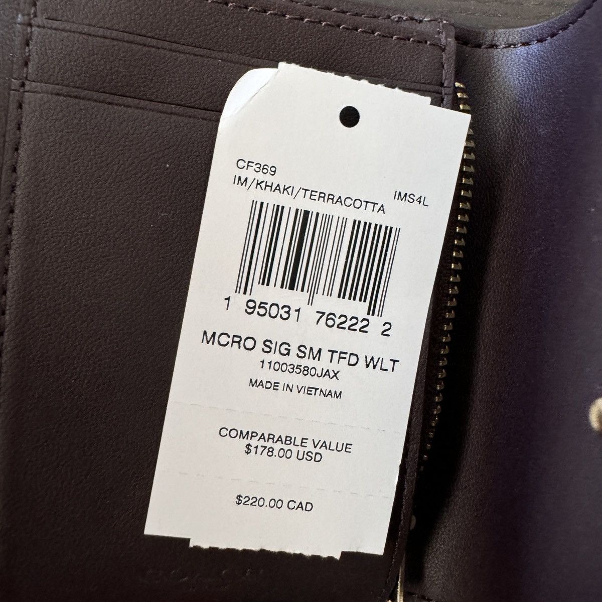 Coach Coach Trifold Wallet In Colorblock Micro Signature Canvas Size ONE SIZE - 4 Thumbnail