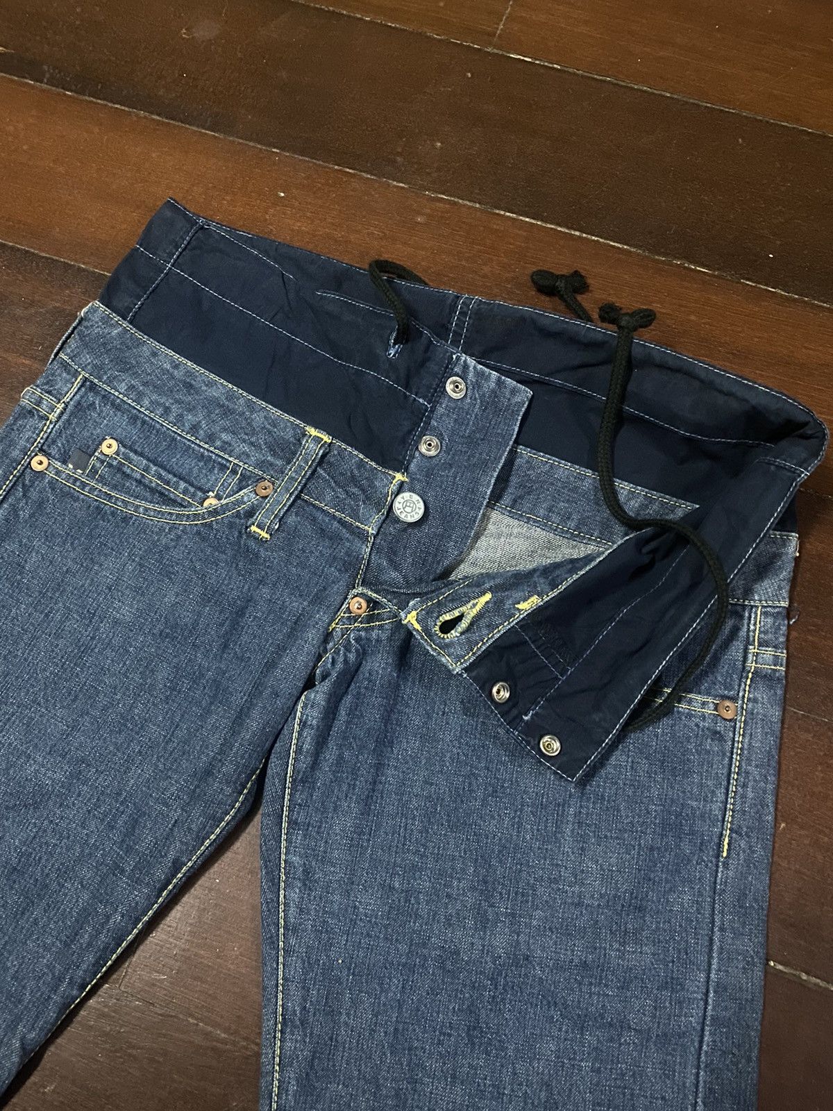 Evisu × Japanese Brand × Le Grande Bleu (L.G.B.) vintage yen japanese brand double waist denim nice design B1 Size US 33 - 10 Thumbnail