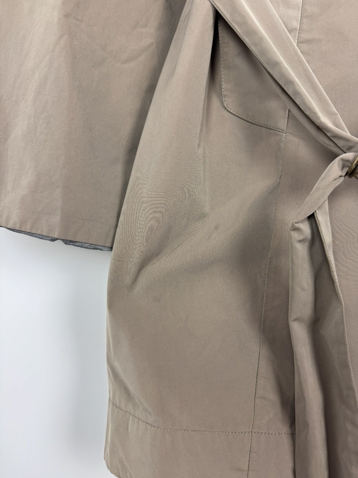 Brunello Cucinelli Rivamonti by Brunello Cucinelli Woman’s Trench Coat Jacket Size XL / US 12-14 / IT 48-50 - 10 Thumbnail