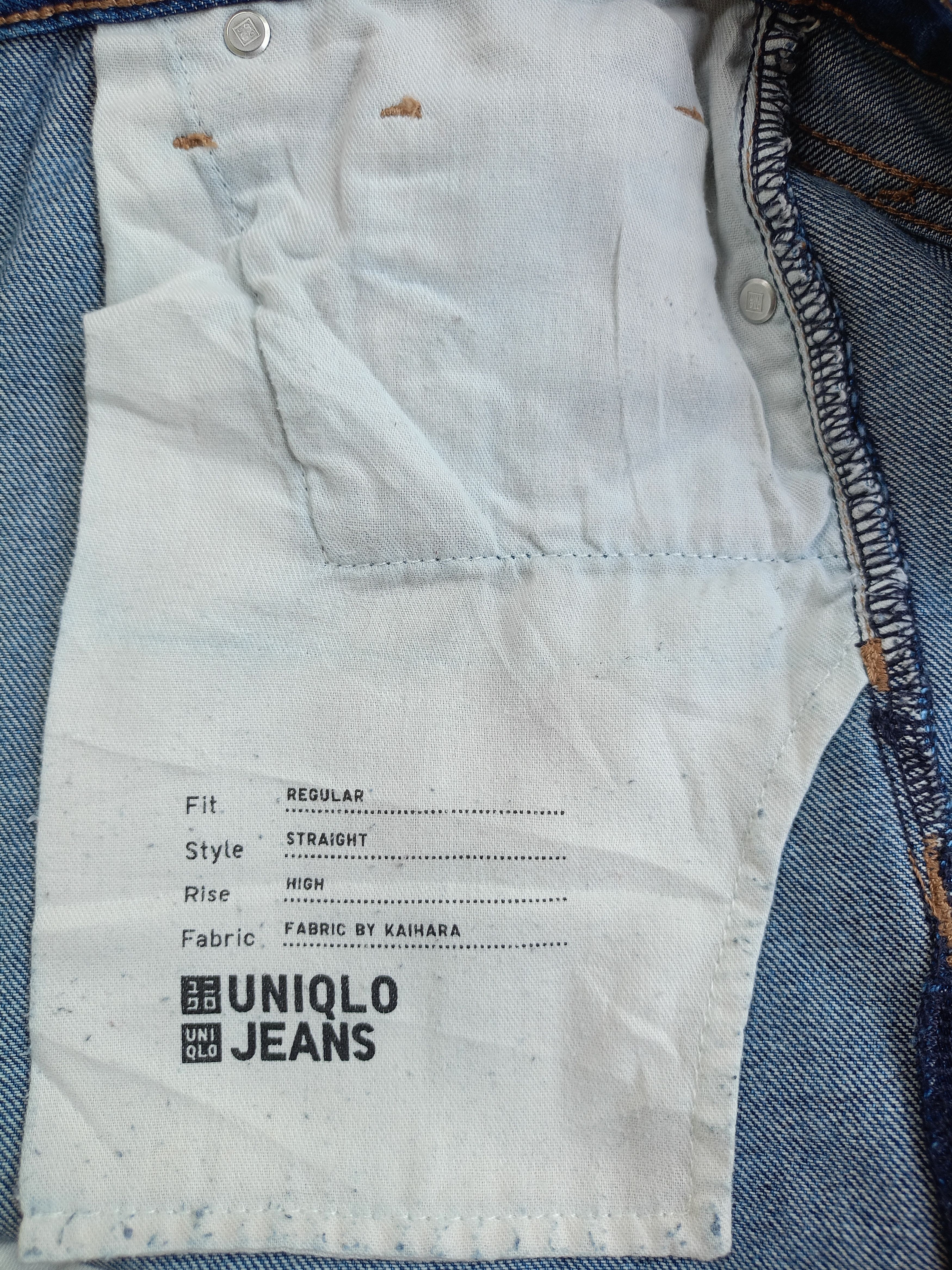 Kaihara Denim × Uniqlo × Vintage UNIQLO Regular, Straight Cut Vintage Denim Size 24" / US 00 / IT 34 - 14 Thumbnail