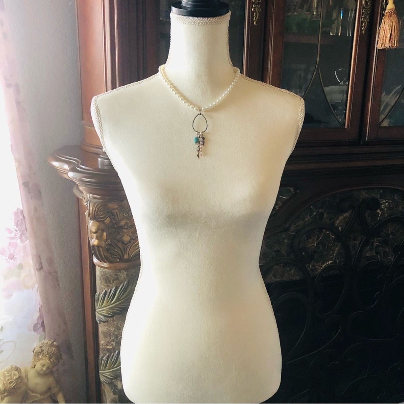 Handmade Handcrafted repurpose southwest style Pearl necklace Size ONE SIZE - 6 Thumbnail