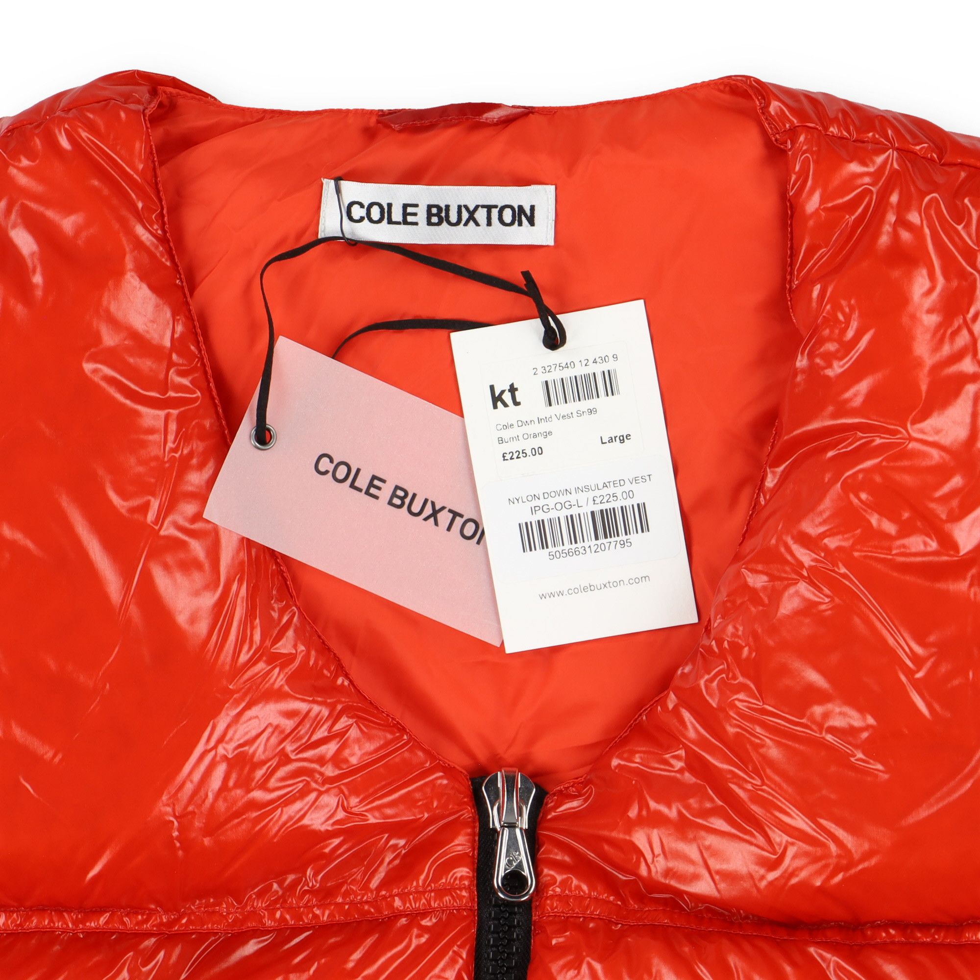 Cole Buxton Burnt Orange Down Insulated Gilet Size US M / EU 48-50 / 2 - 7 Thumbnail