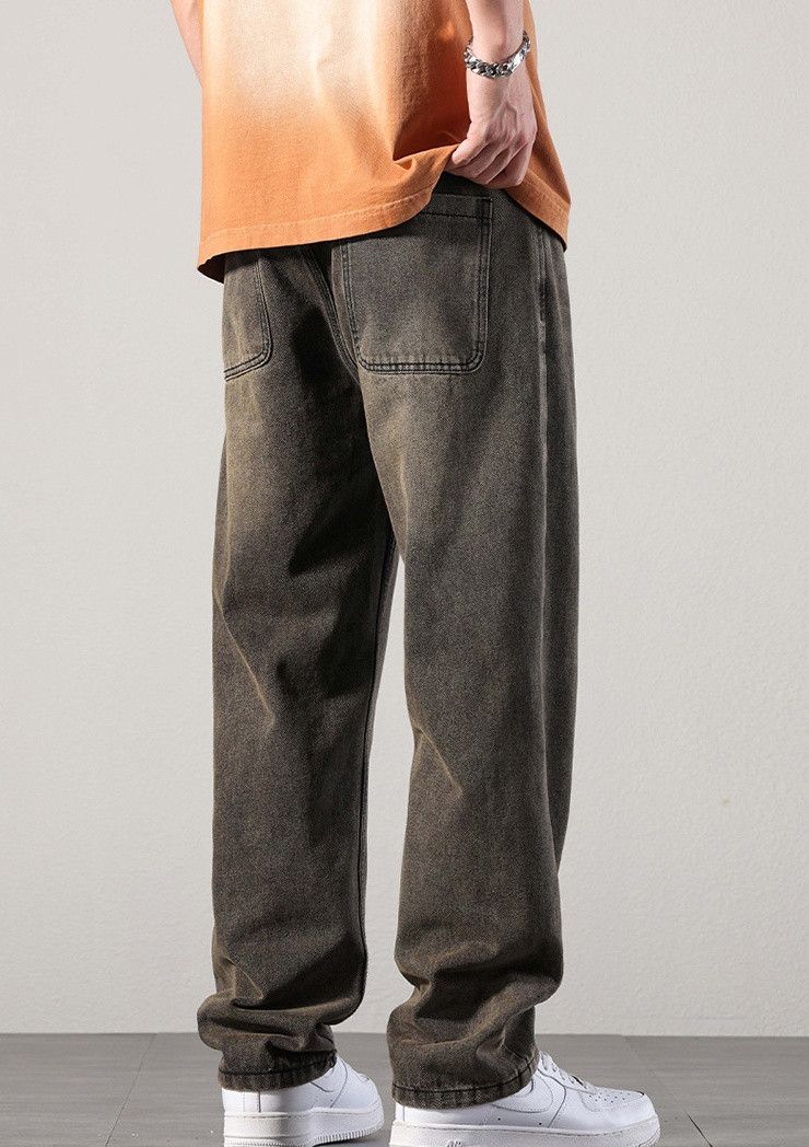 Japanese Brand × Jean Versatile washed distressed loose straight jeans Size US 32 / EU 48 - 6 Thumbnail