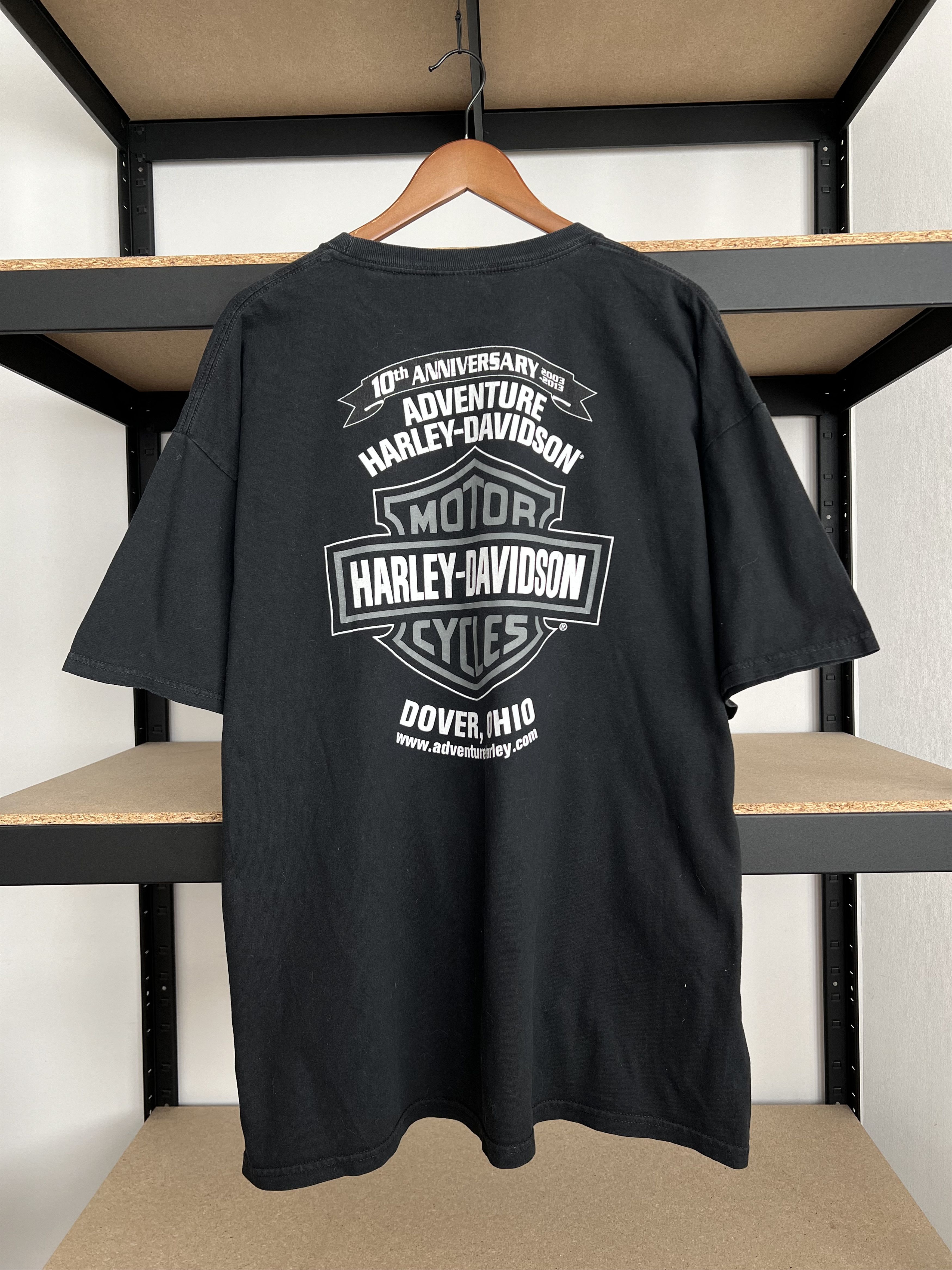 Harley Davidson Vintage 2013 Harley Davidson Sexy Girl Ohio Black T-shirt Size US XL / EU 56 / 4 - 4 Thumbnail