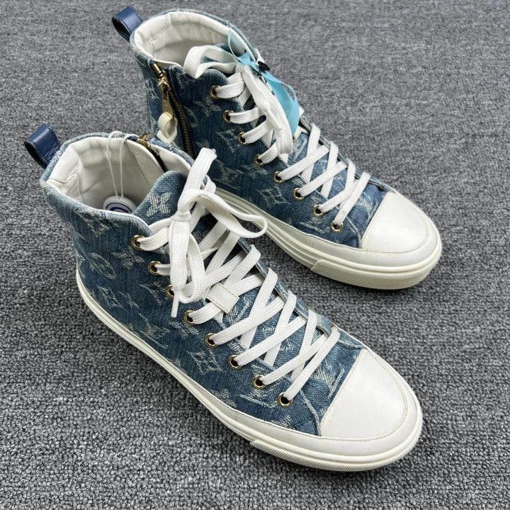 Louis Vuitton Louis Vuitton Stellar Casual Shoes in Blue -2508 Size US 5.5 / EU 38 - 6 Thumbnail