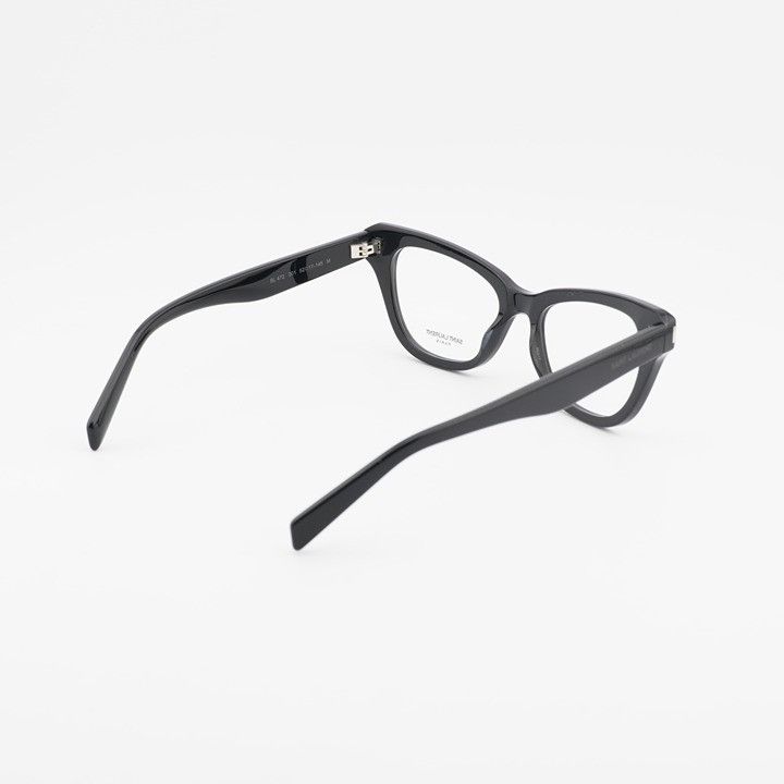 Saint Laurent Paris Saint Laurent SL472 001 Eyeglasses Black 52mm Cat Eye Frame Size ONE SIZE - 4 Thumbnail