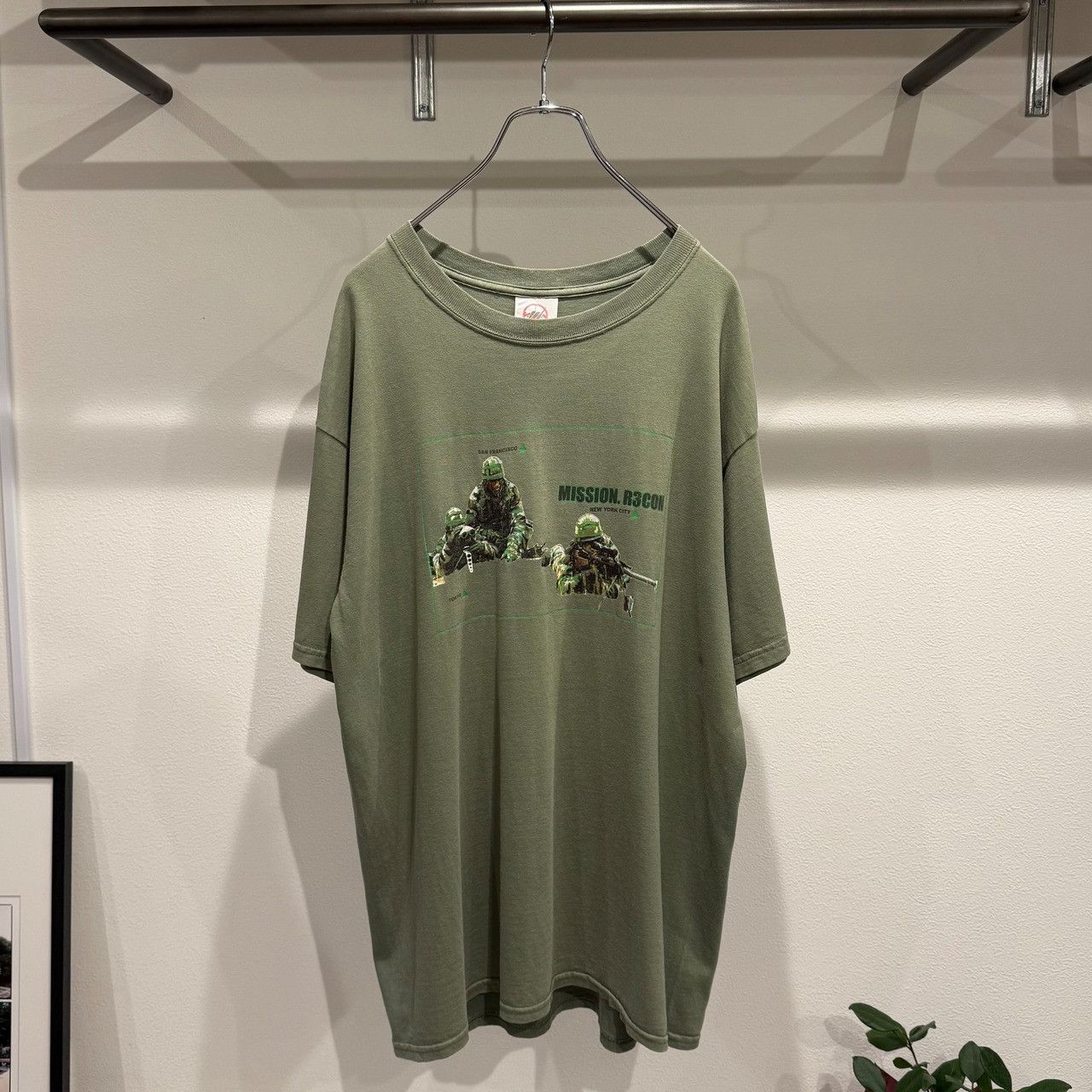 Japanese Brand RECON 00’s Graphic Short Sleeve T-shirt Olive Size L Size US L / EU 52-54 / 3 - 1 Thumbnail