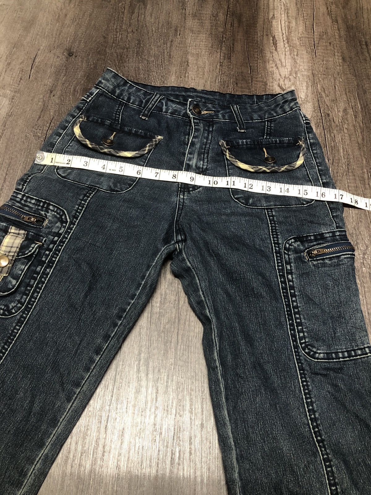 Designer × Japanese Brand Vintage Sun Rose Bush Pant Stretchable Jeans Size 27" / US 4 / IT 40 - 24 Thumbnail