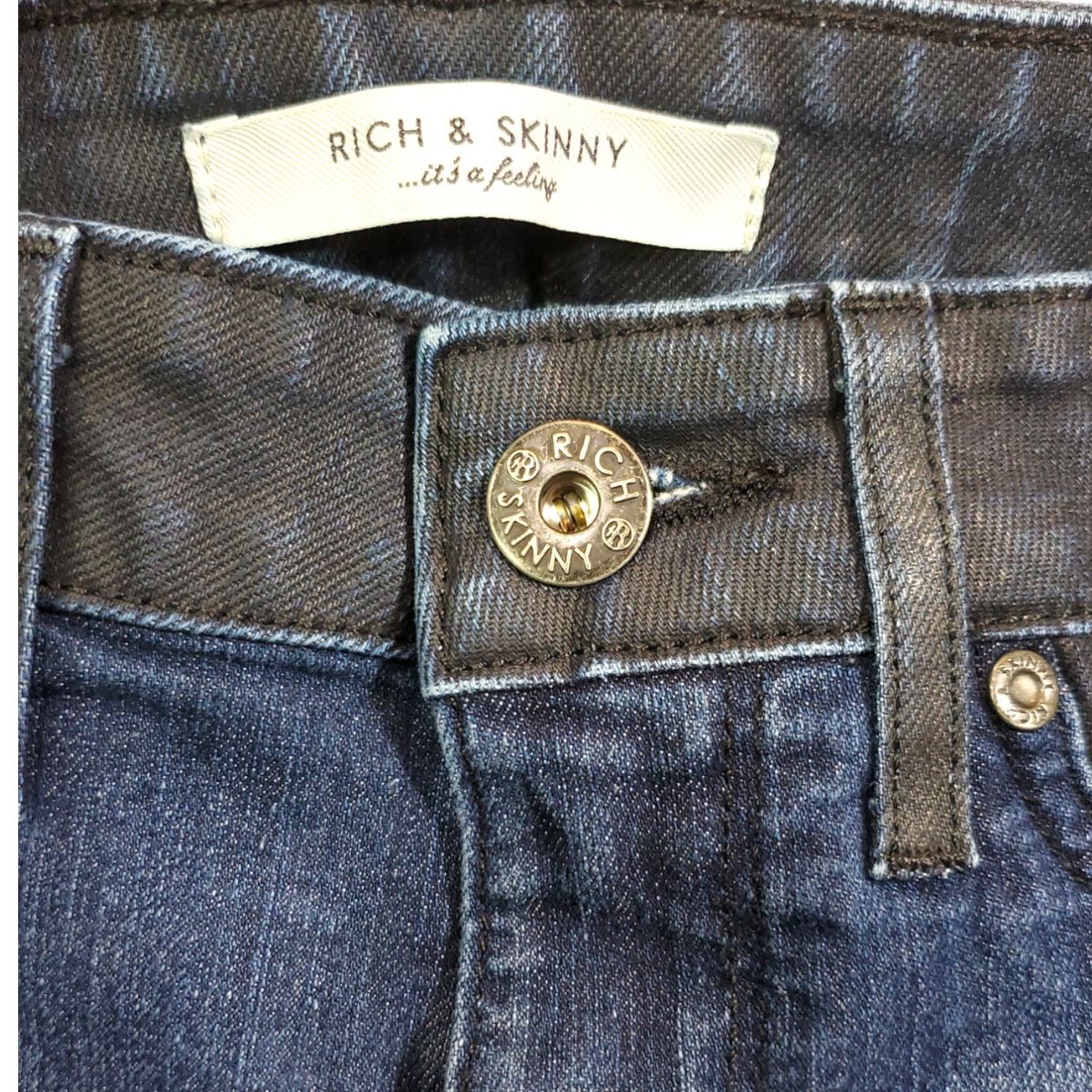 Other Rich & Skinny | Clean Victory, Two Tone Jeans | Size 25 Size 25" / US 0 / IT 36 - 3 Thumbnail
