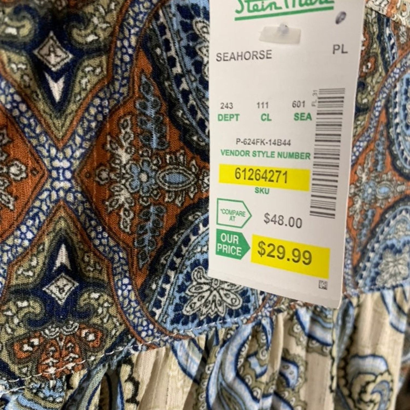 Other Live and let live Women's Large Petite Tunic Top Paisley Size L / US 10 / IT 46 - 7 Thumbnail