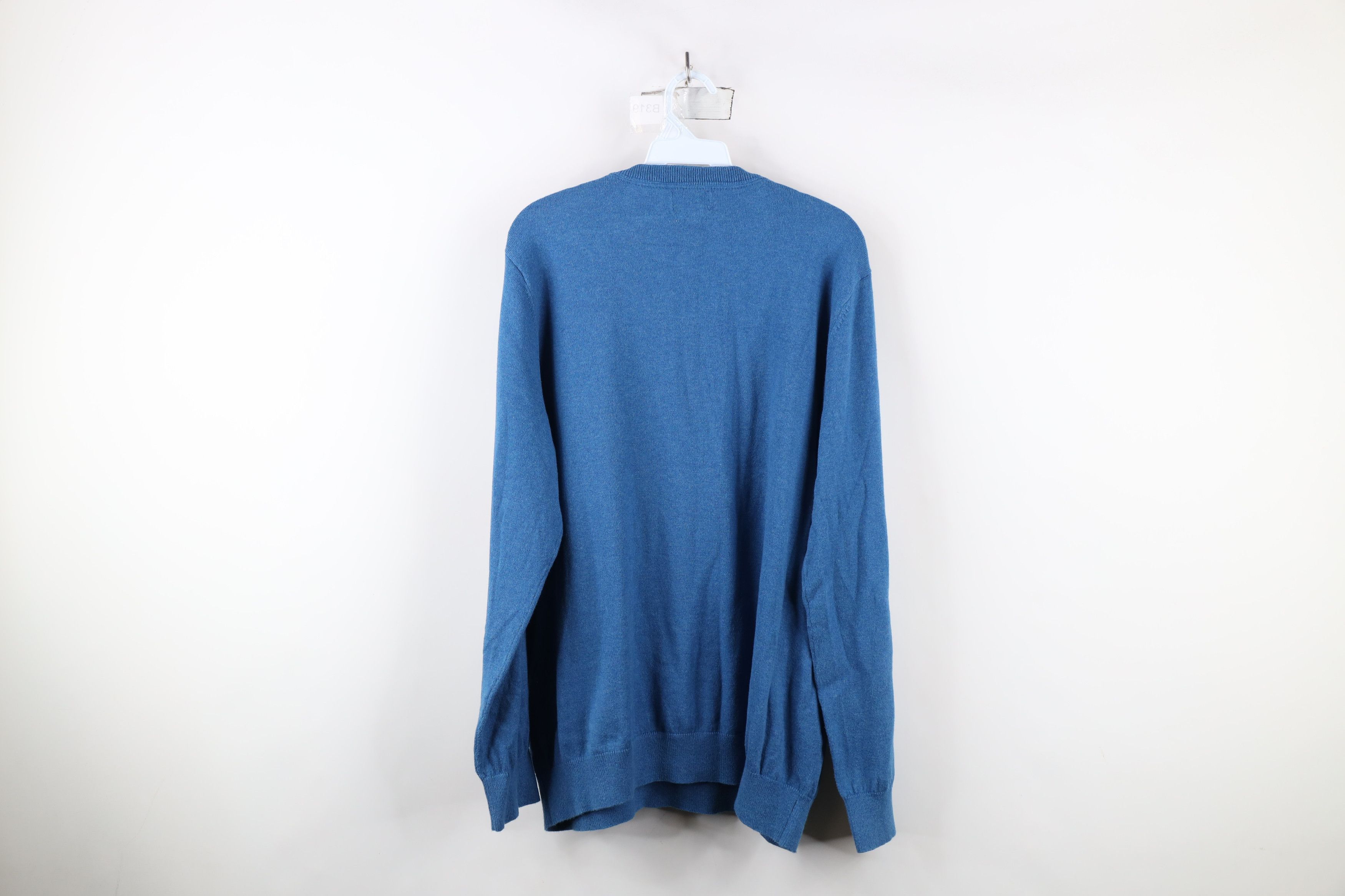 L.L. Bean × Vintage Vintage LL Bean Cotton Cashmere Blend Knit V-Neck Sweater Size US XL / EU 56 / 4 - 5 Thumbnail