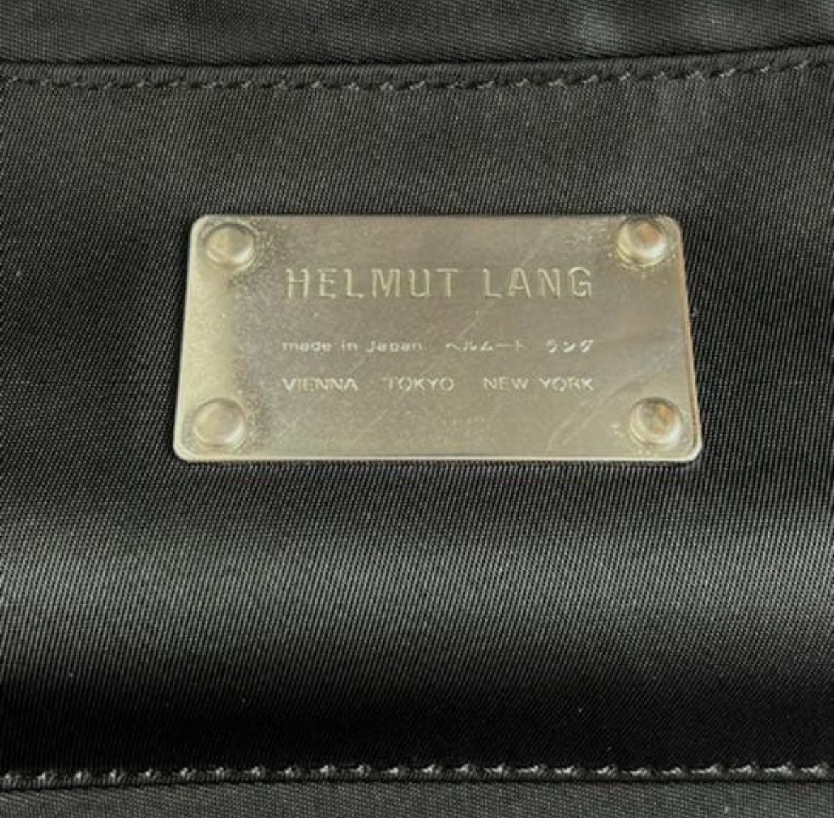 Helmut Lang 2002 Vintage Black Canvas Clutch Bag Size ONE SIZE - 5 Thumbnail