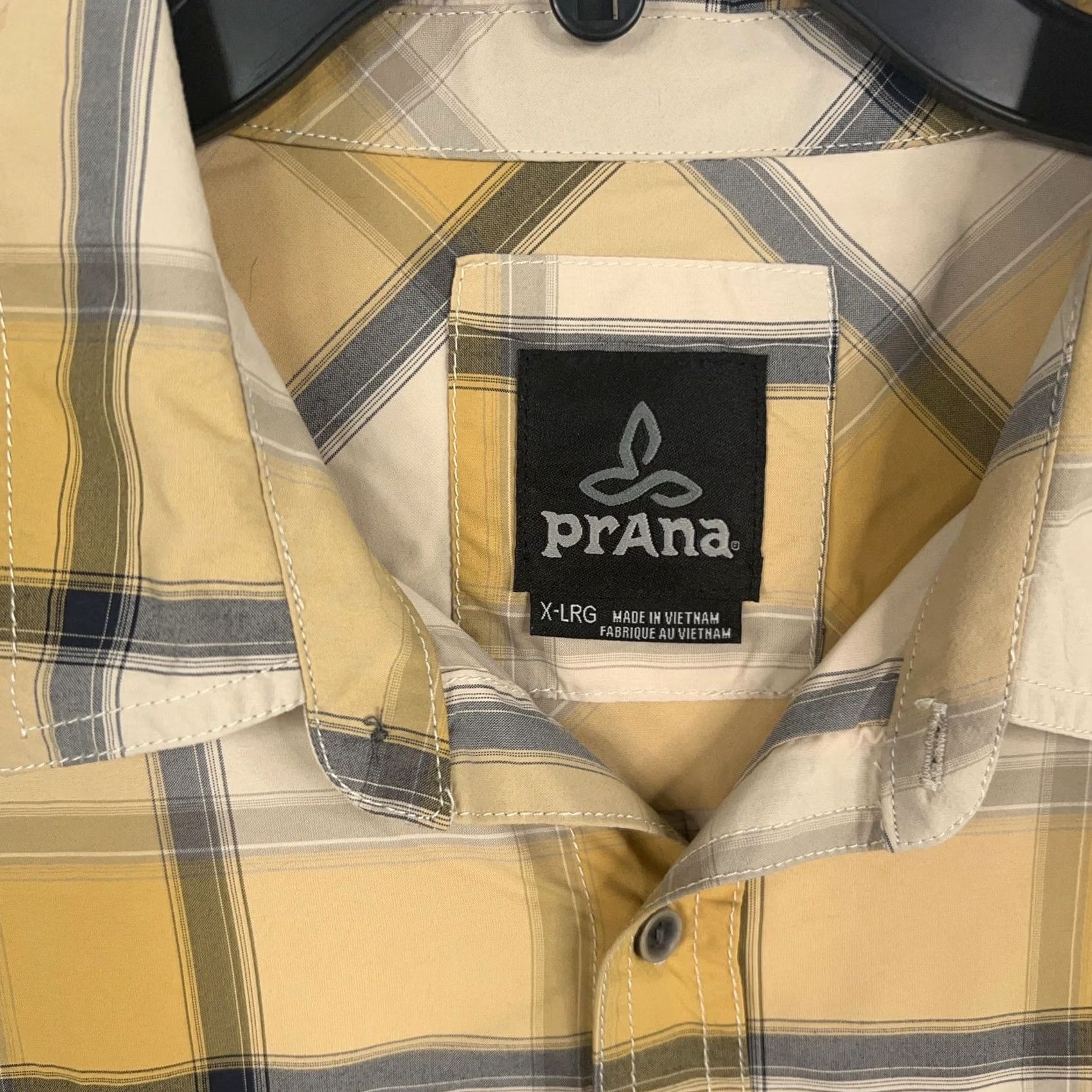 Prana prAna Shirt Mens XL Yellow Plaid Button-Up Short Sleeve Outdoor Hiking Gorp Camp Mens XL Yellow Plaid Button-Up Short Sleeve Outdoor Hiking Gorp Camp Size US XL / EU 56 / 4 - 4 Thumbnail