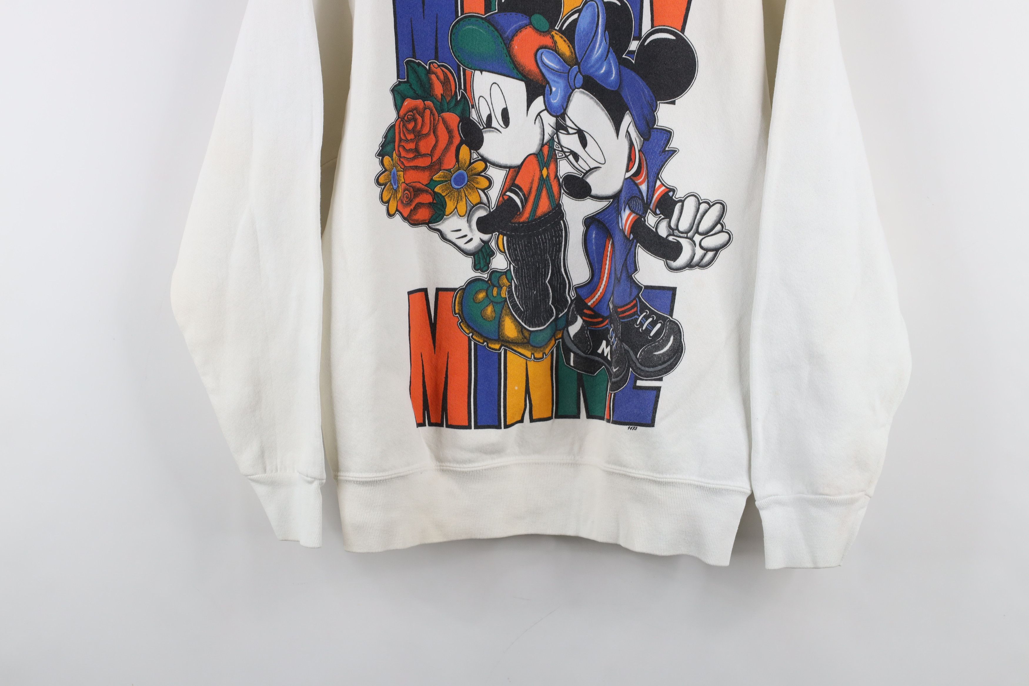 Disney × Vintage Vintage 90s Disney Mickey Minnie Mouse Crewneck Sweatshirt Size S / US 4 / IT 40 - 3 Thumbnail