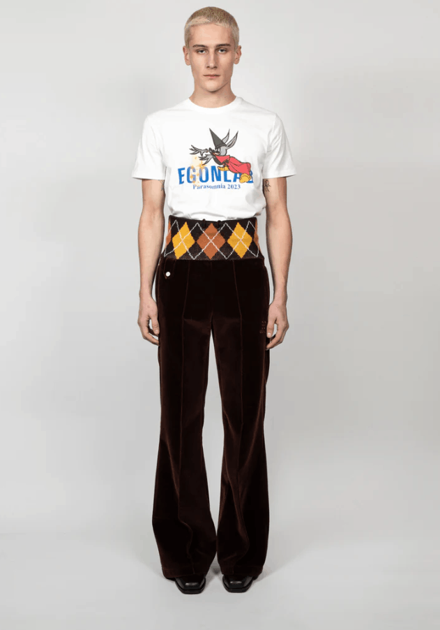 Egon Lab BNWT AW23 EGONLAB "PARASOMNIA" VELVET JOGGERS L Size US 34 / EU 50 - 12 Thumbnail