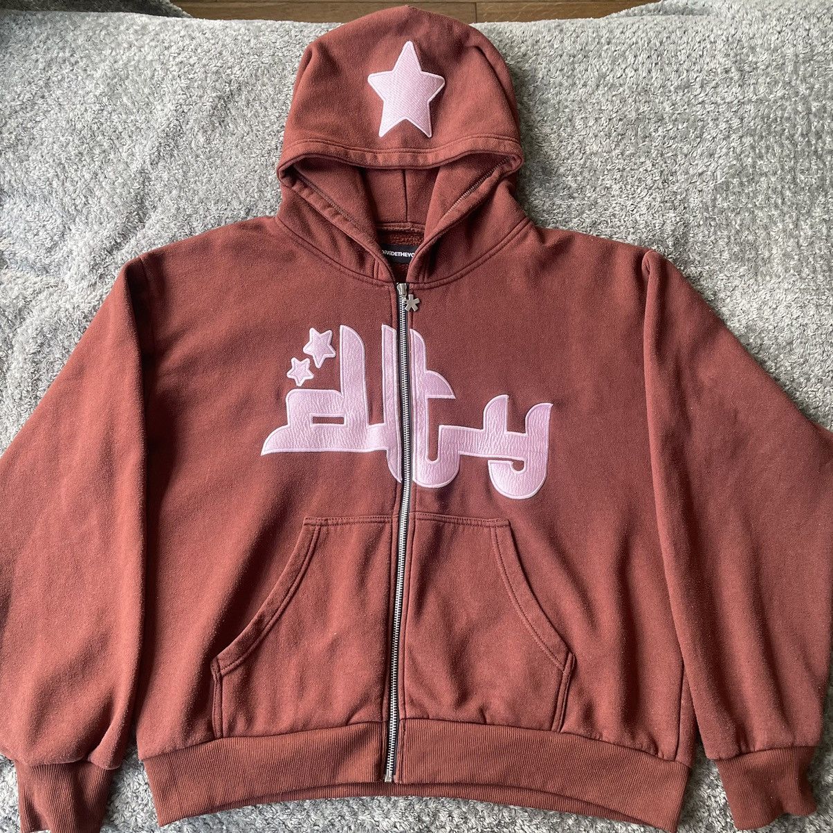 Divide The Youth DTY zip up mocha brown/pink | Grailed