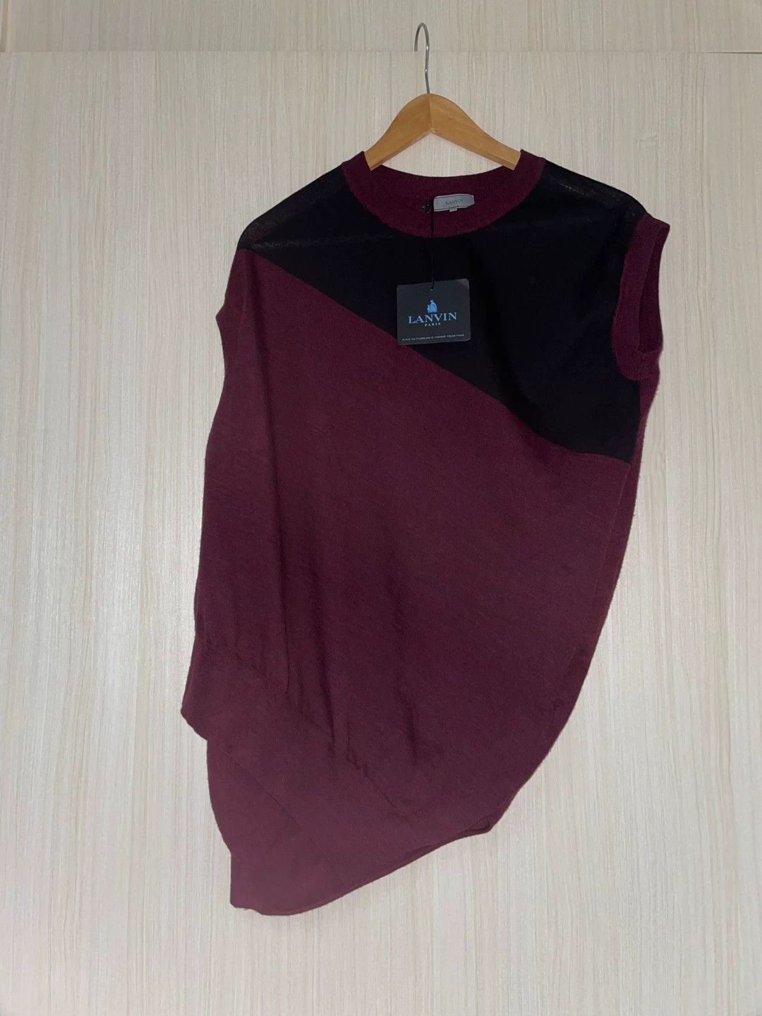 Lanvin Lanvin Twisted Wool Vest for Men Size US S / EU 44-46 / 1 - 1 Thumbnail