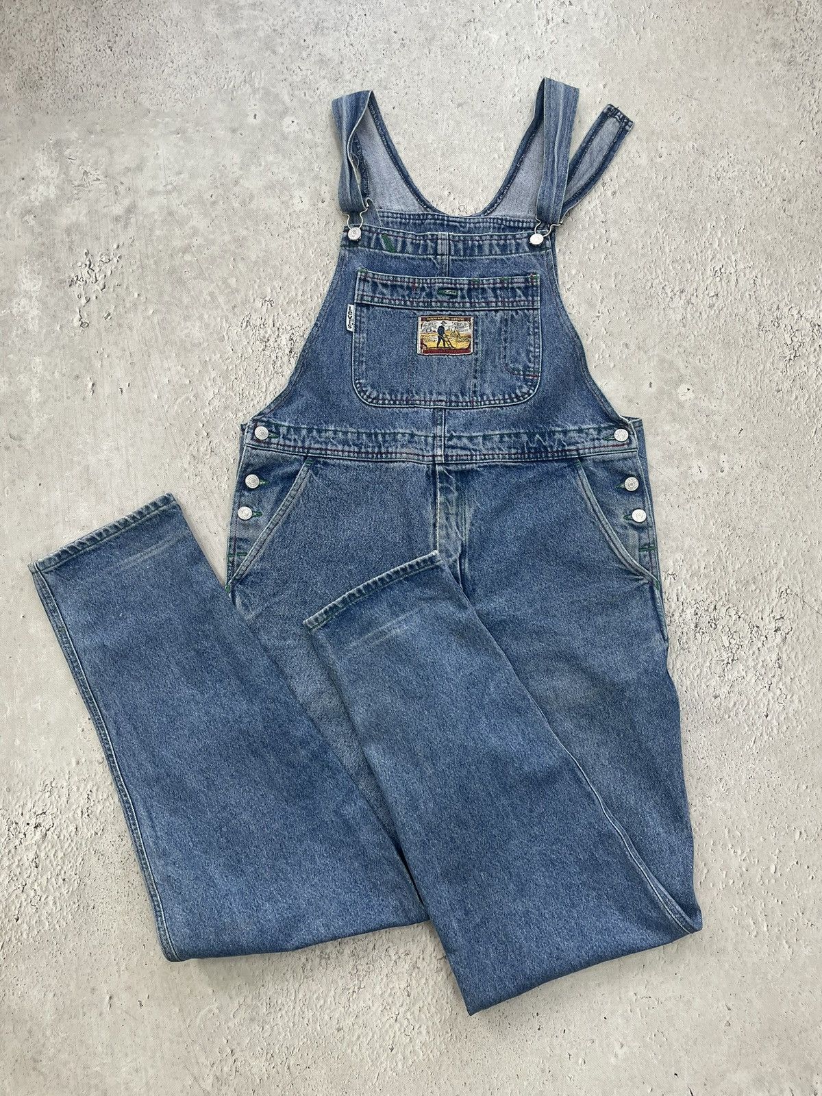 Levi's Rare denim 90s Levis retro overalls denim jeans y2k Size US 34 / EU 50 - 11 Thumbnail