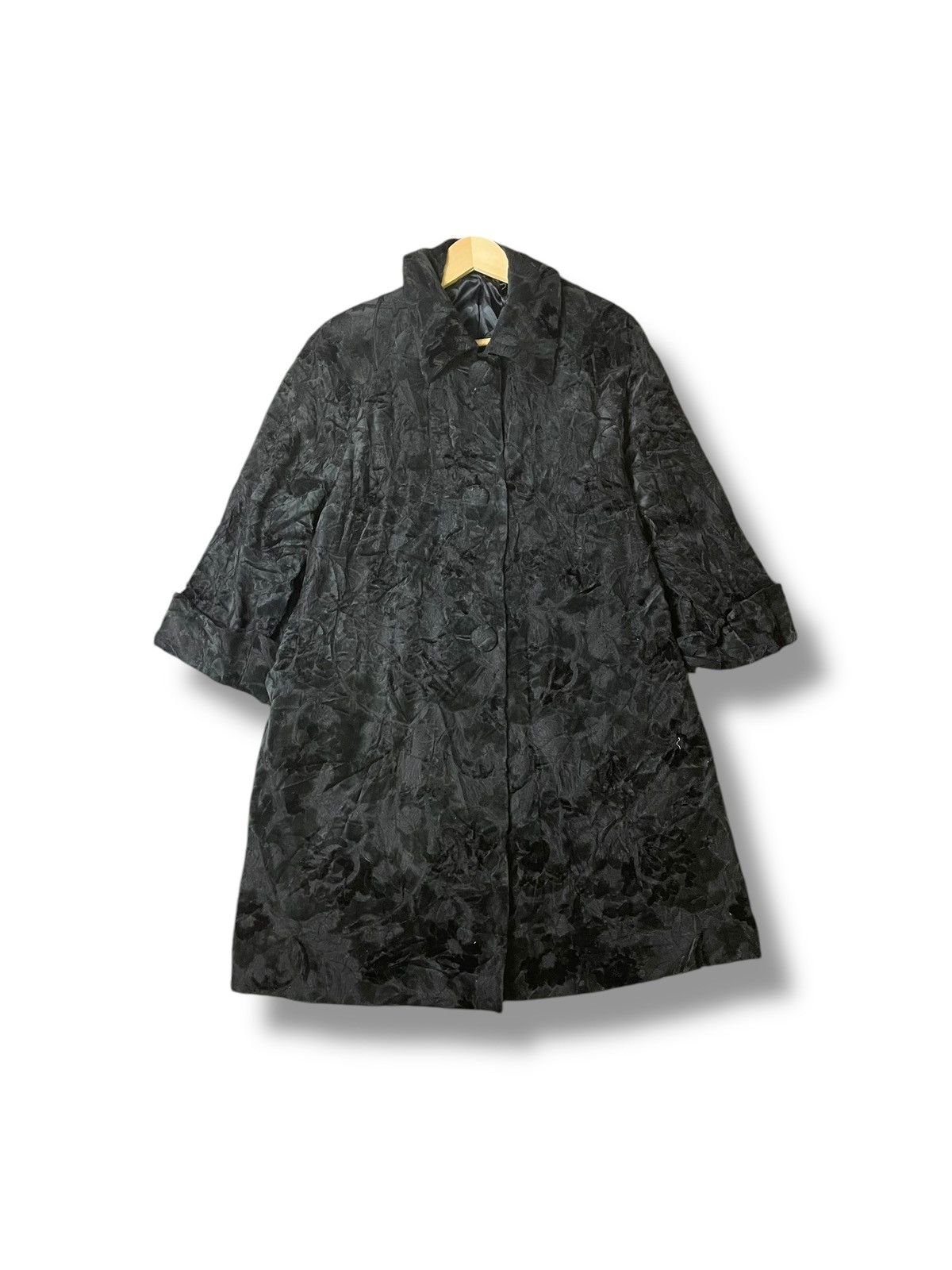 Vintage Vintage Sorelle Fontana Velvet Textured Coat (51) Size US S / EU 44-46 / 1 - 1 Thumbnail