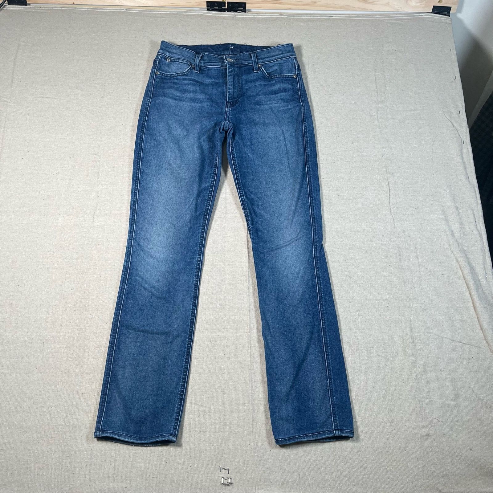 7 For All Mankind 7 For All Mankind Jeans Womens 27 Blue Modern Straight Denim Size 27" / US 4 / IT 40 - 1 Thumbnail