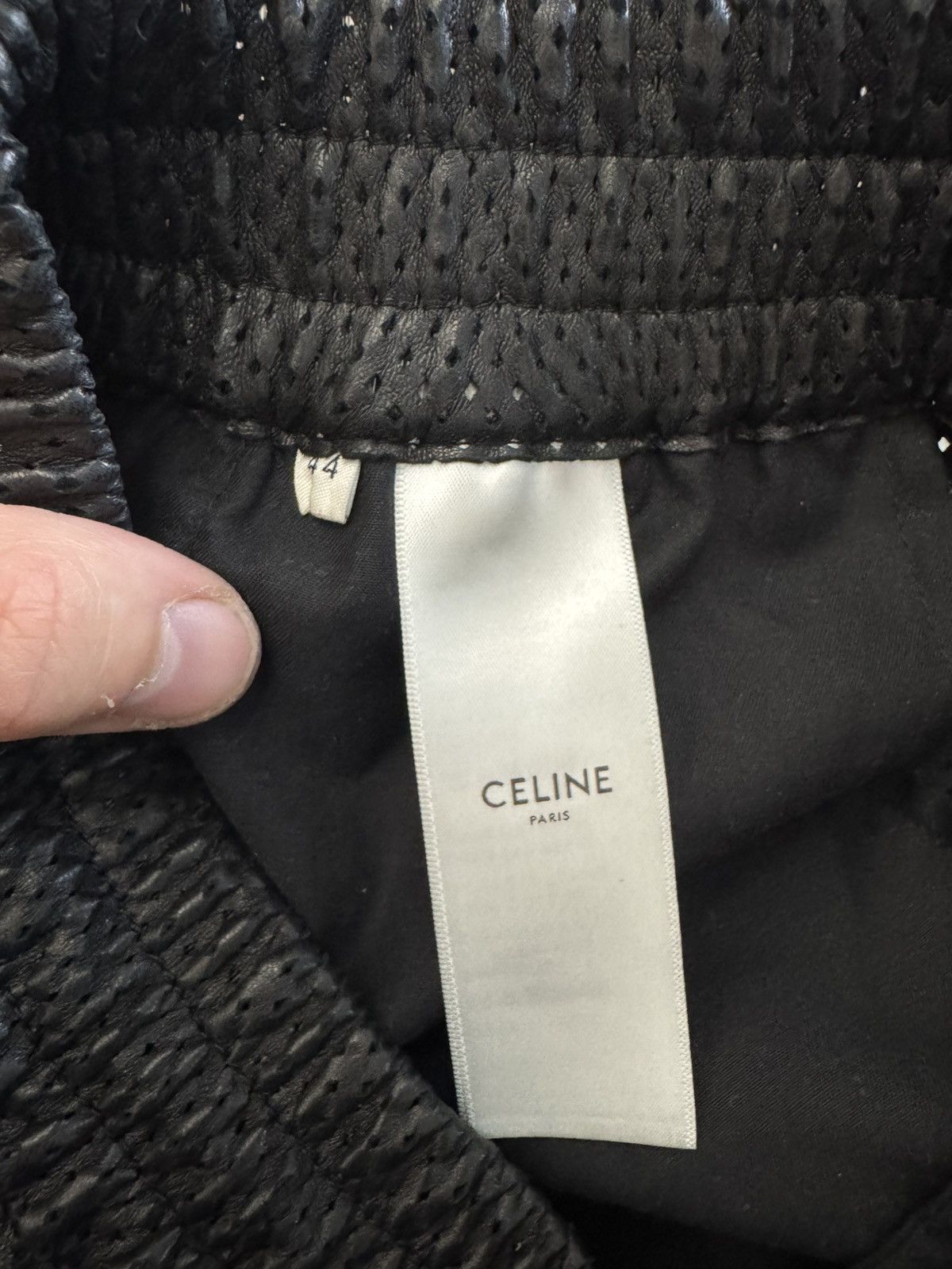 Celine Celine Paris Lambskin Leather Logo Designer Shorts Luxury Size US 30 / EU 46 - 10 Thumbnail