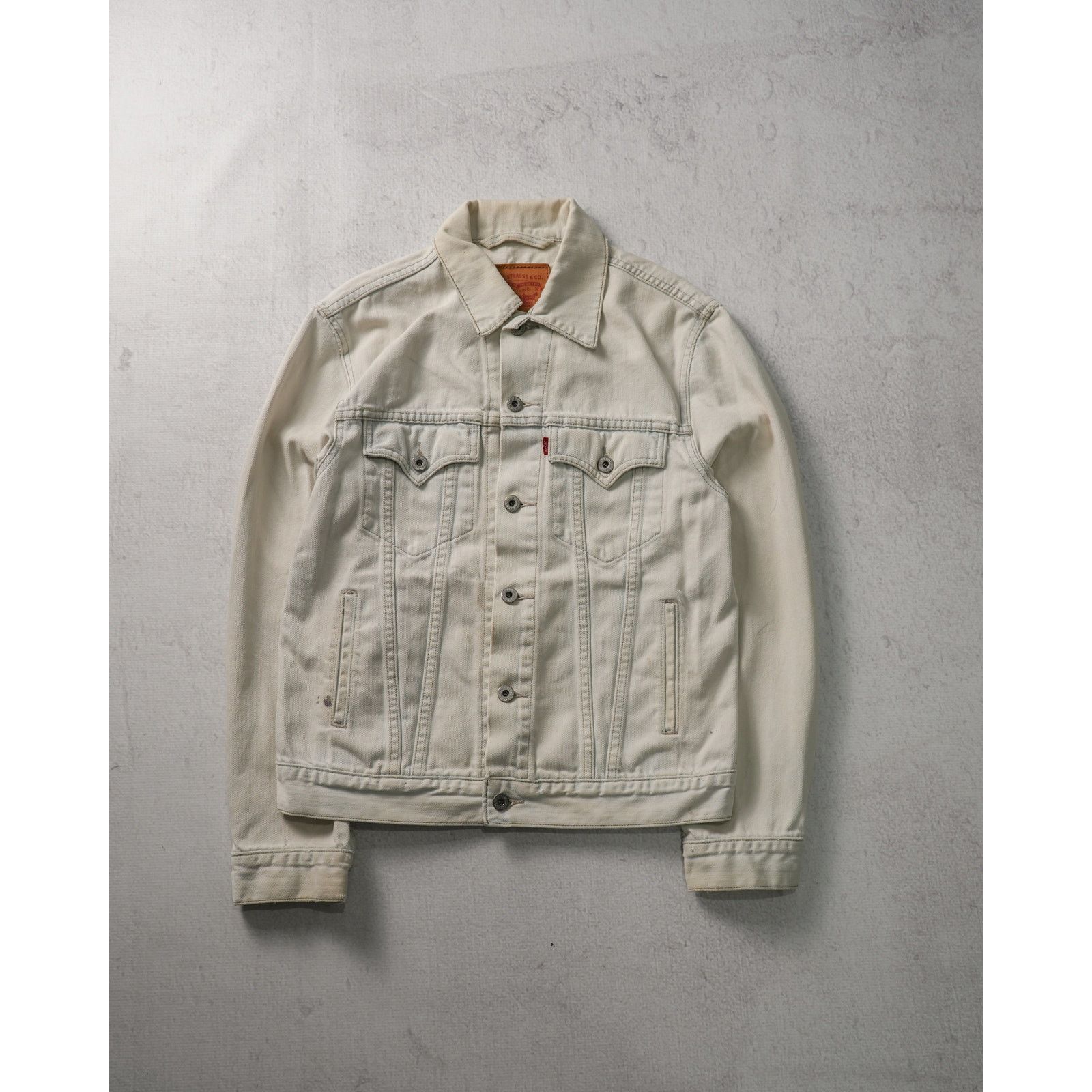 Levi's Vintage 90s Levis White Denim Jacket - Women's Medium Size M / US 6-8 / IT 42-44 - 1 Thumbnail