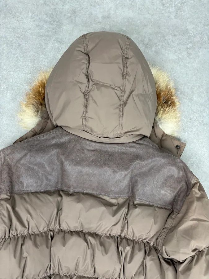 Just Cavalli AW2007 Cavalli Beige Nylon Quilted Fur-Trimmed Bomber Jacket Size M / US 6-8 / IT 42-44 - 6 Thumbnail