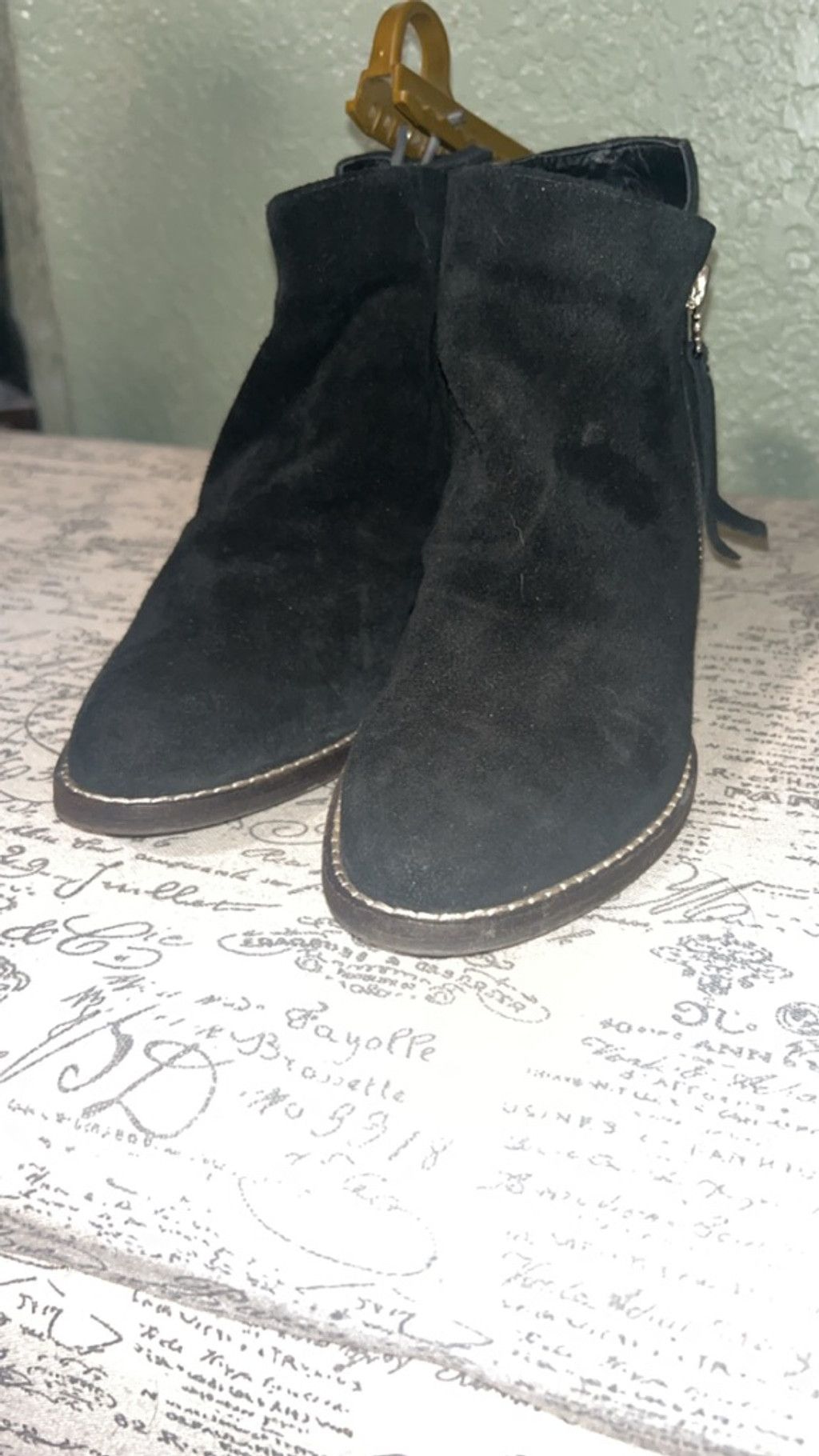 Sam Edelman Women's Sam Edelman Black Suede Ankle Boots 7.5 Size US 7.5 / IT 37.5 - 2 Thumbnail