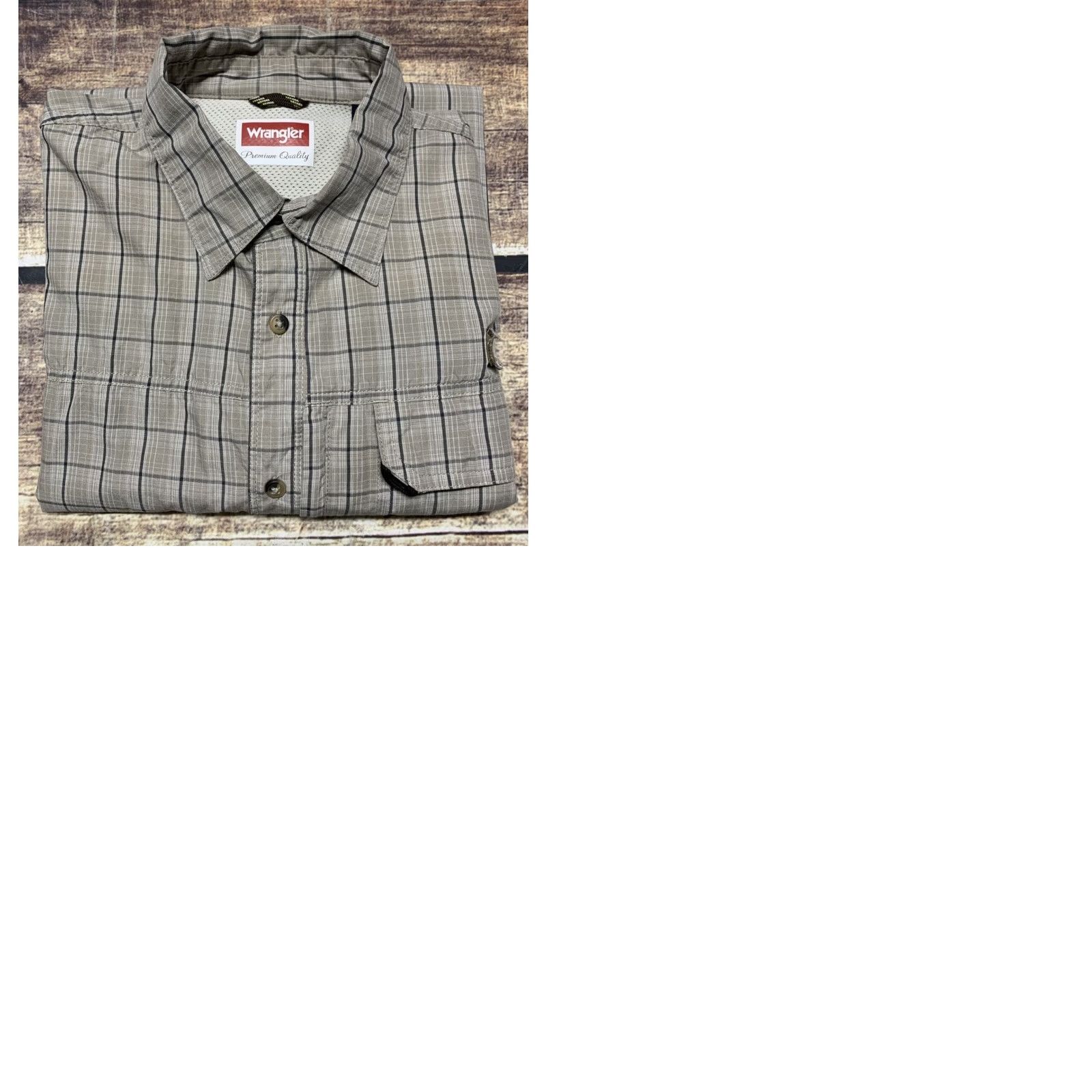 Wrangler Wrangler Mens Long Sleeve Shirt Tan Plaid Size Large Western Cowboy Button Down Size US L / EU 52-54 / 3 - 9 Thumbnail