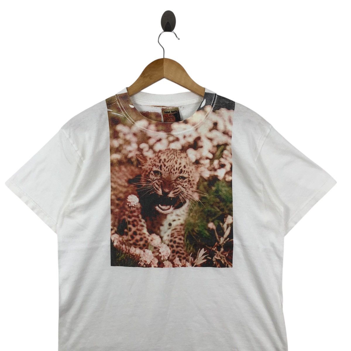 Vintage Vintage 90s Leopard Fifth Column Art TShirt Graphis Schidung Size US M / EU 48-50 / 2 - 2 Thumbnail