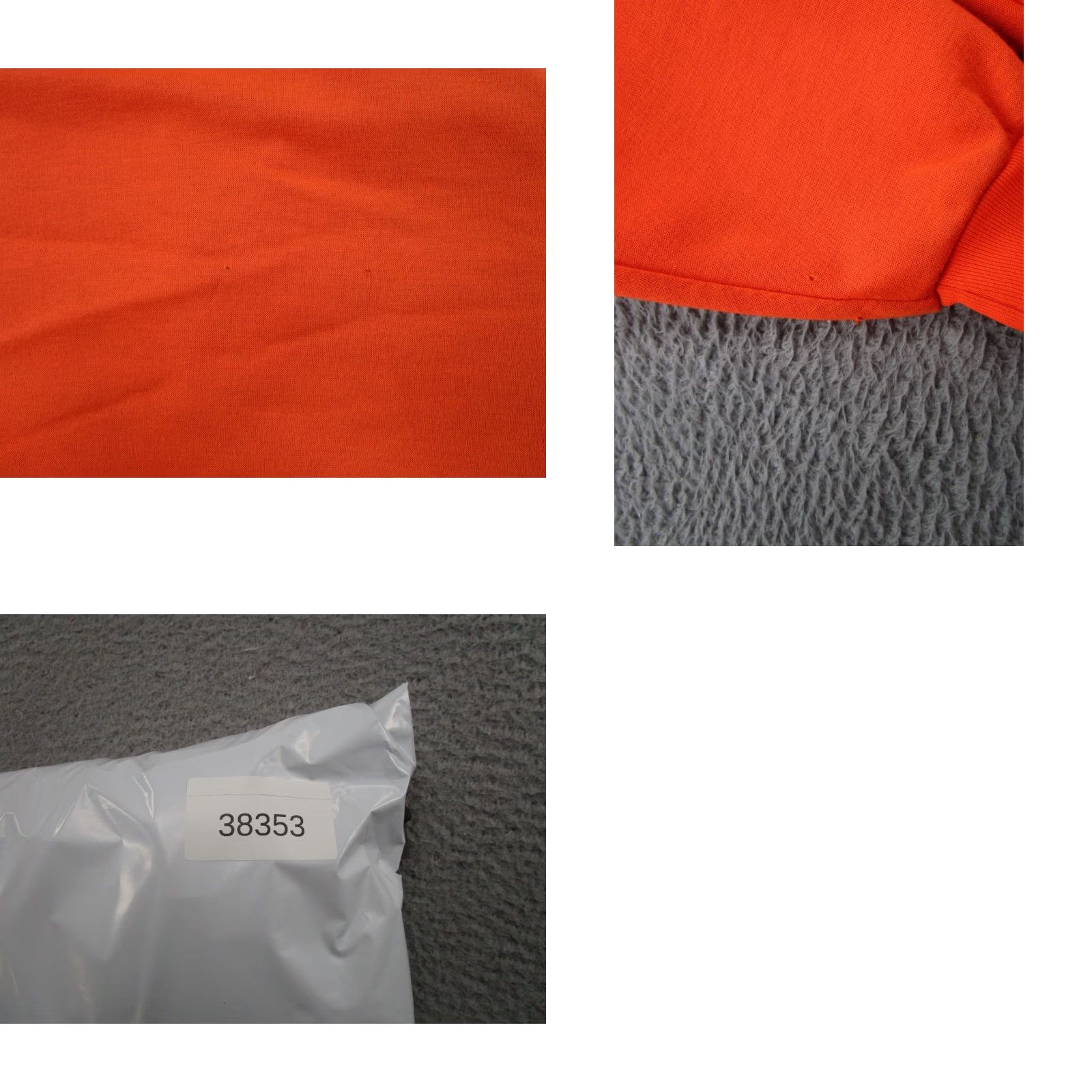Vintage VTG Muleskins Hoodie Mens XL Blaze Orange Work Thermal Lined Zip Sweatshirt 90s Size US XL / EU 56 / 4 - 9 Thumbnail