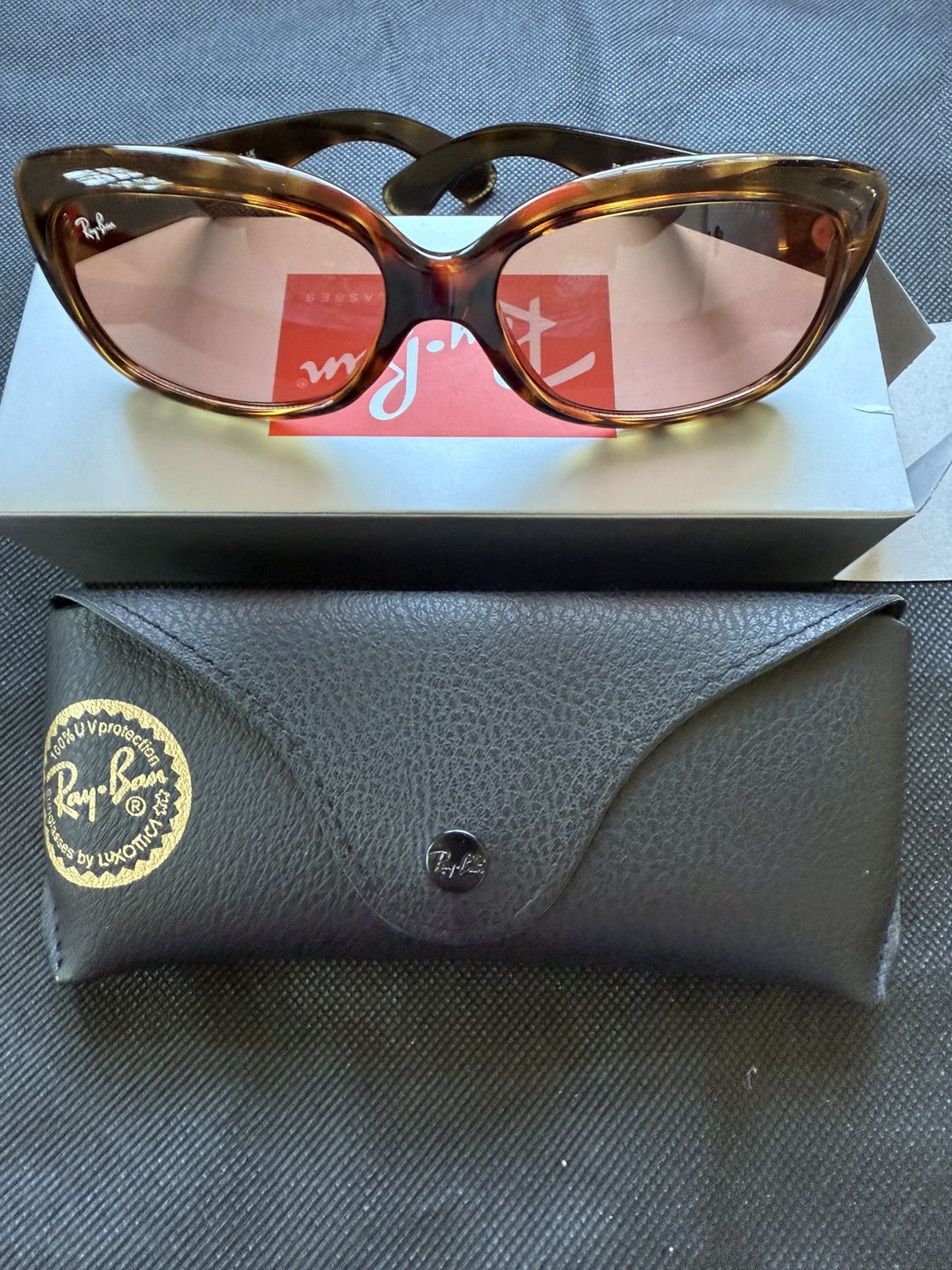 RayBan Ray-Ban Jackie Ohh Brown Tortoise Sunglasses Size ONE SIZE - 1 Thumbnail