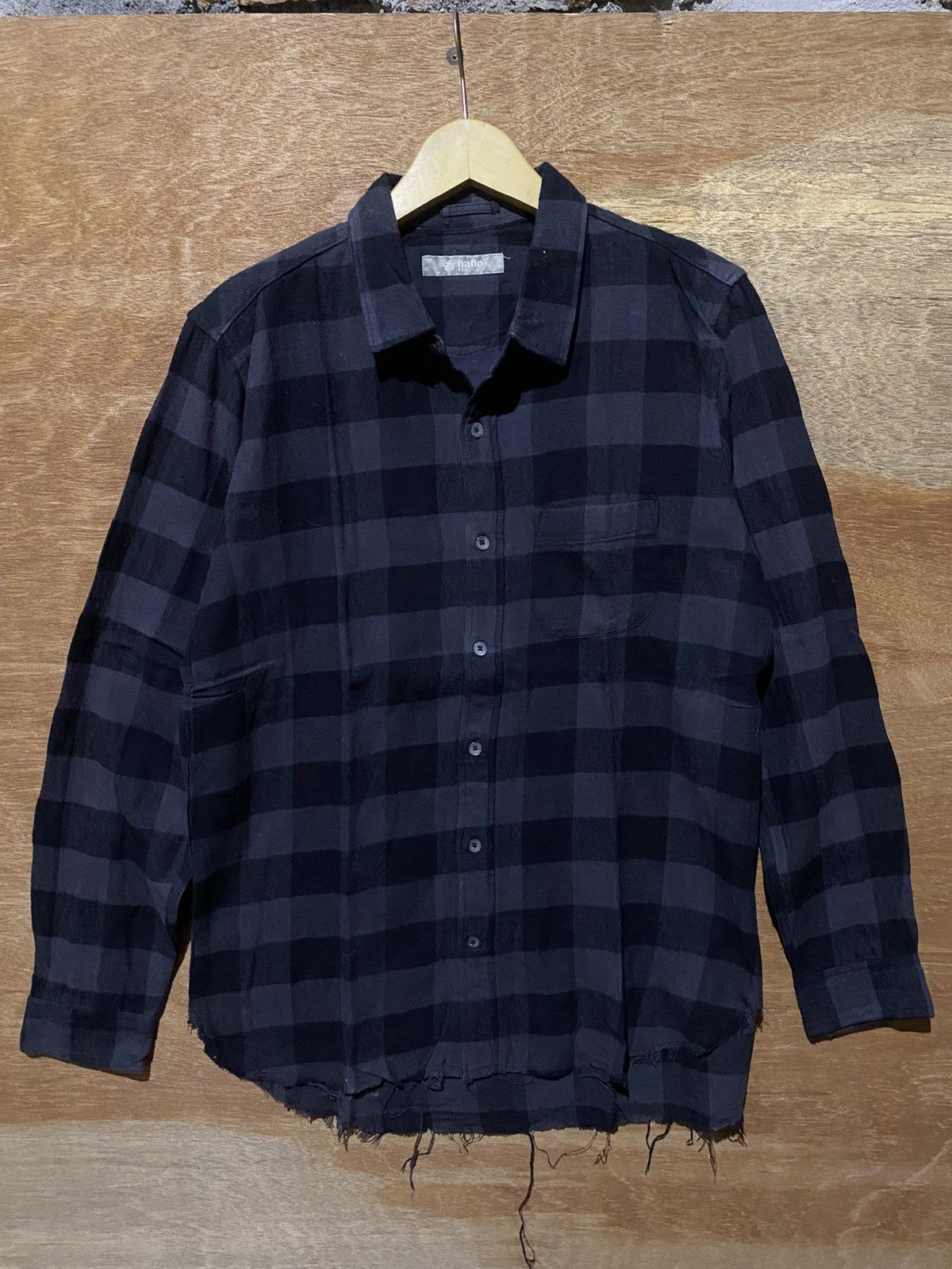 NANO universe Nano universe unfinished plaid flannelshirt Size US L / EU 52-54 / 3 - 1 Thumbnail