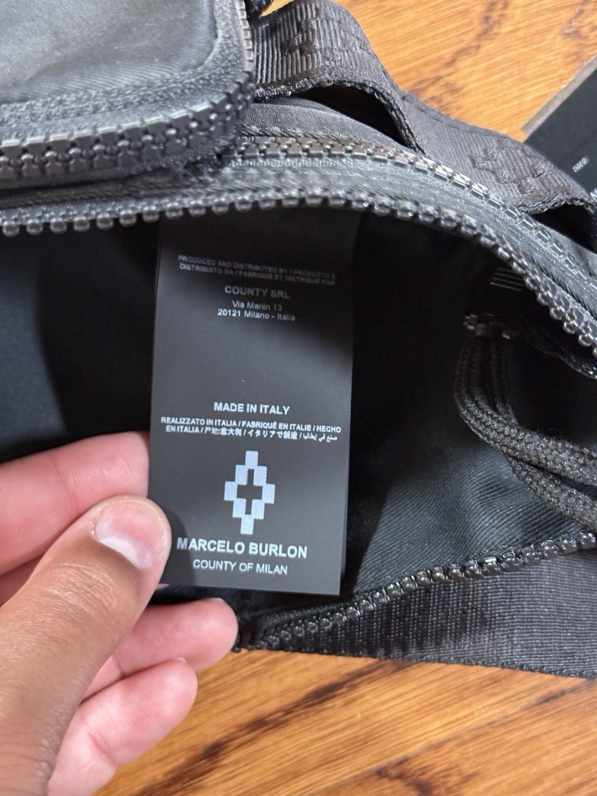 Marcelo Burlon Marcelo Burlon County of Milan Black Cross Fanny Pack NWT Size ONE SIZE - 12 Thumbnail