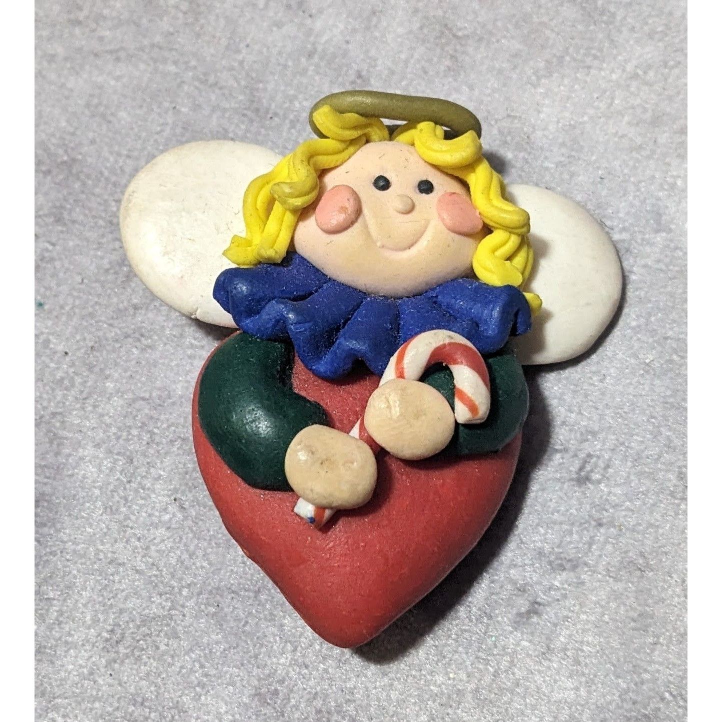 Other Handmade Candycane Heart Angel Holiday Brooch Size ONE SIZE - 4 Thumbnail