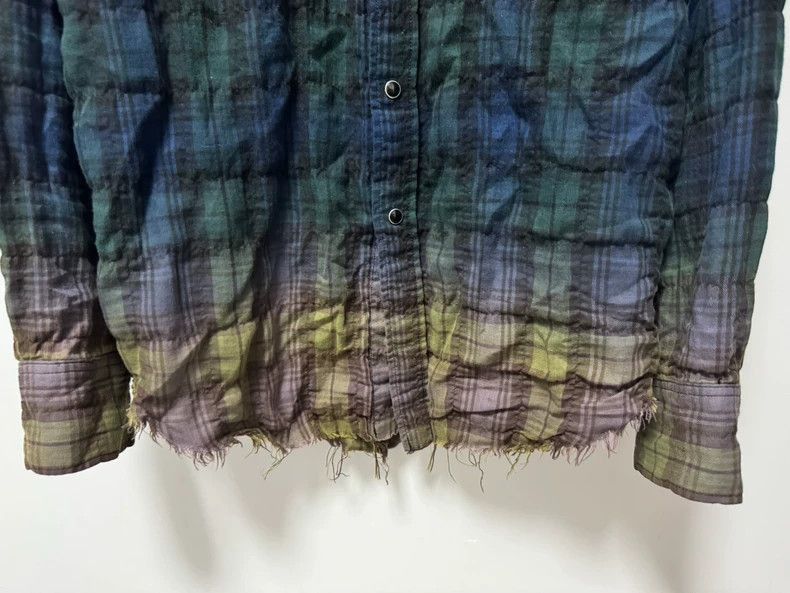Saint Laurent Paris Saint Laurent Gradient Plaid Shirt-2505 Size US S / EU 44-46 / 1 - 4 Thumbnail
